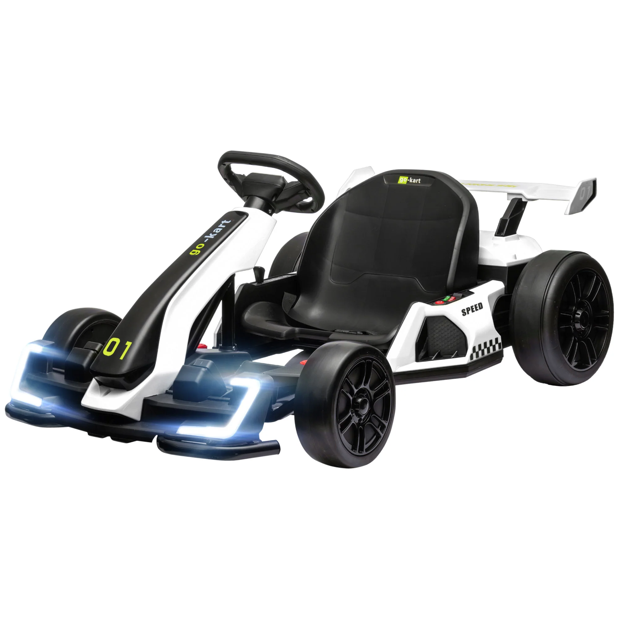 Adjustable Seat Electric Go Kart with Slow Start - 24V, 7.5 MPH - Image 5