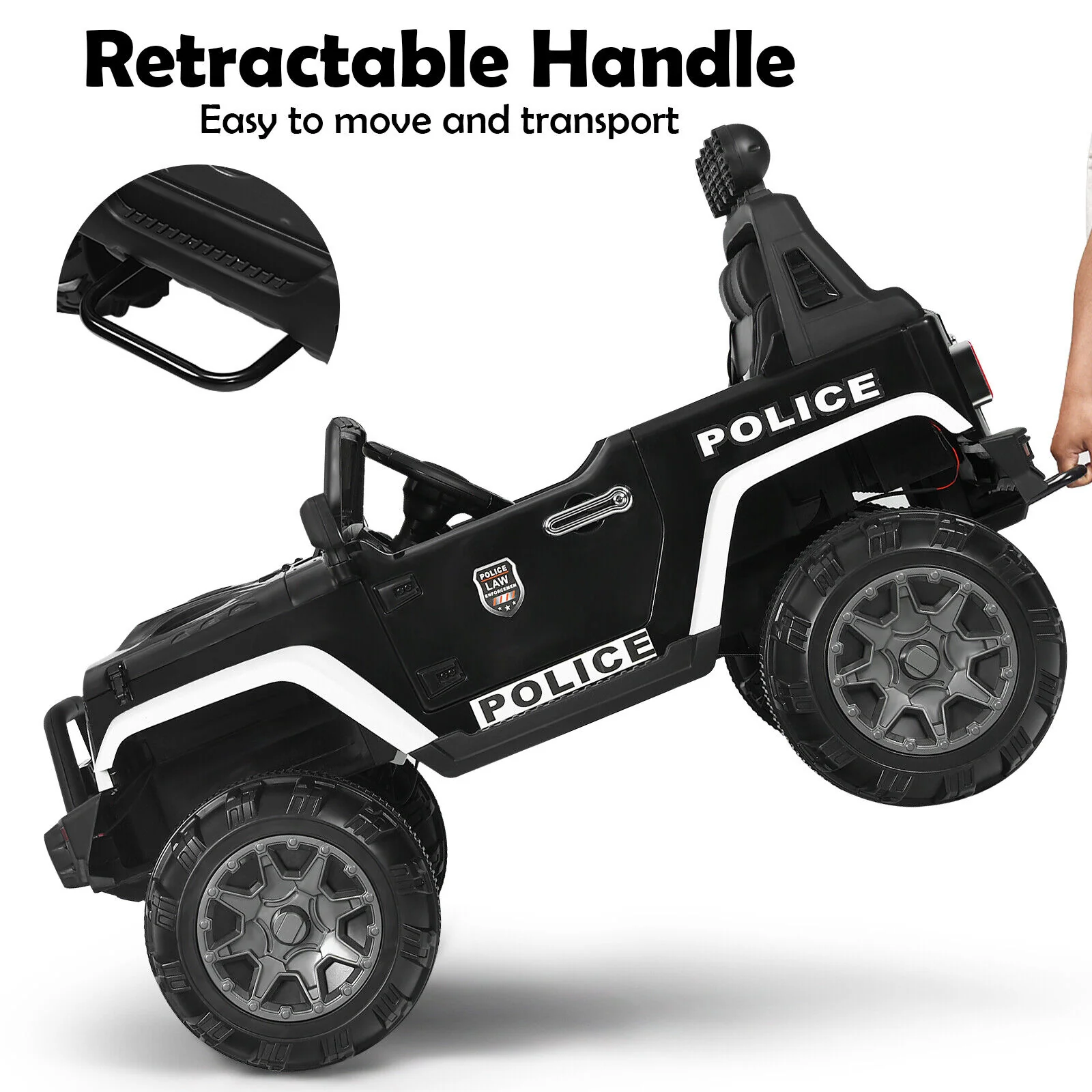 Adventure-Ready 12V Kids Ride On Truck with RC Control, Spring Suspension, Lights, Music, and Trunk - Image 8