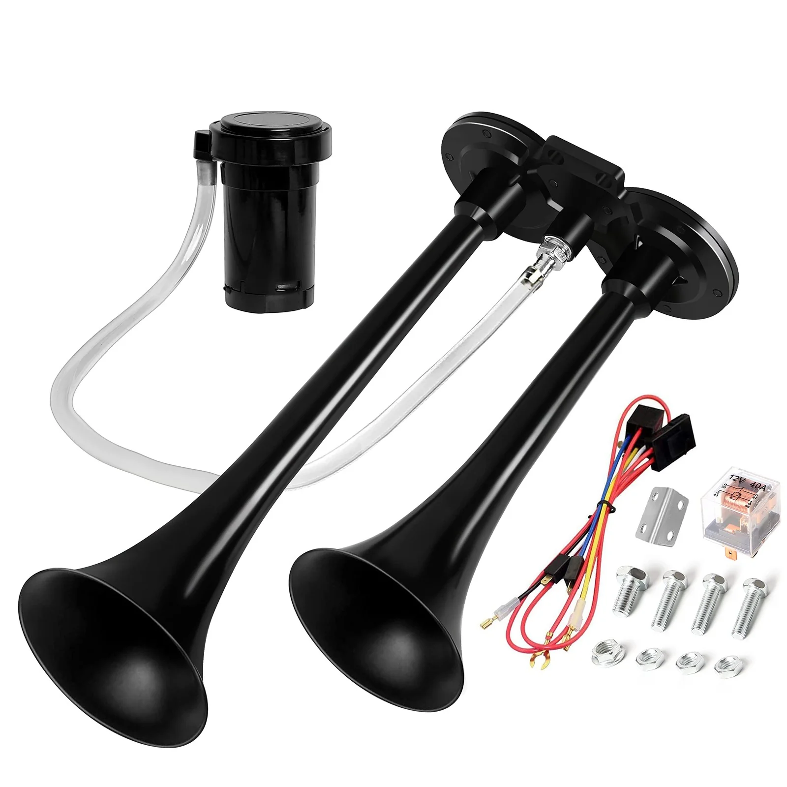 150dB Super Loud Air Horn Kit for Trucks, Boats, Cars, and Trains with 120 PSI Compressor - Image 9