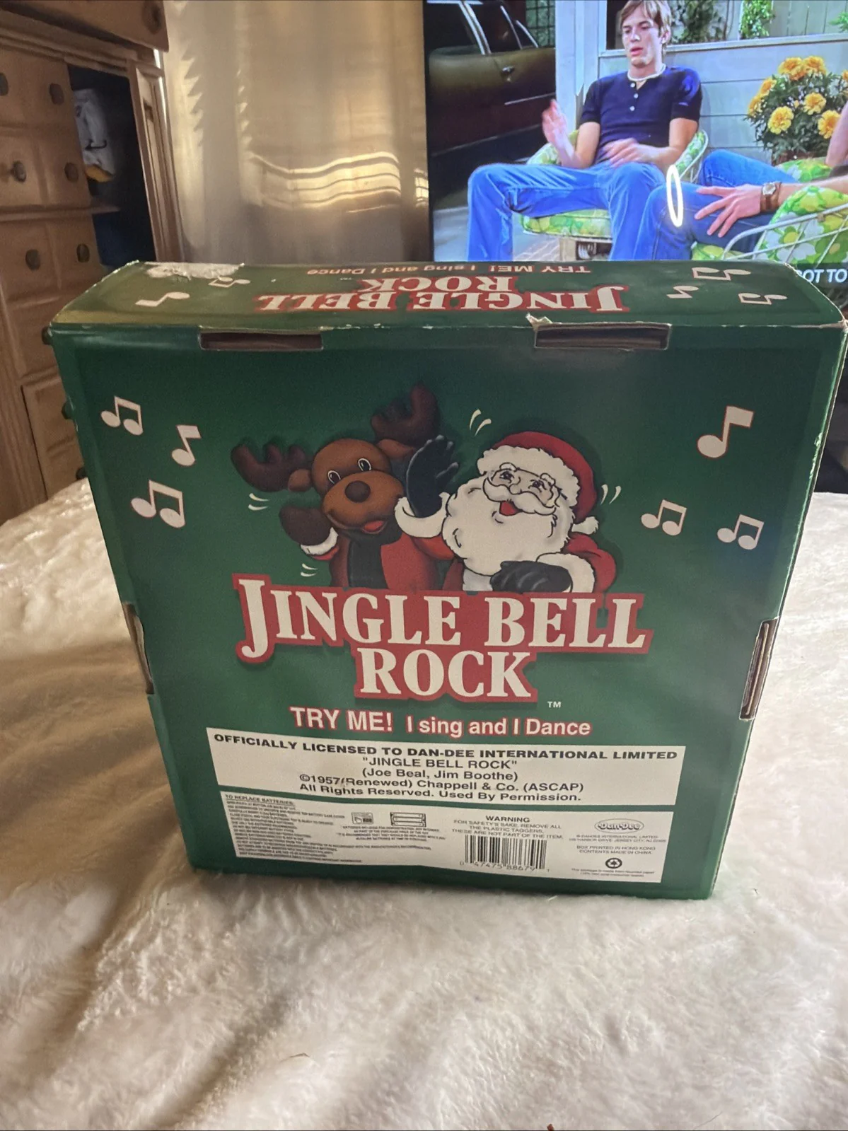 Jingle Bell Rock Plush Animated Singing Reindeer - Image 3