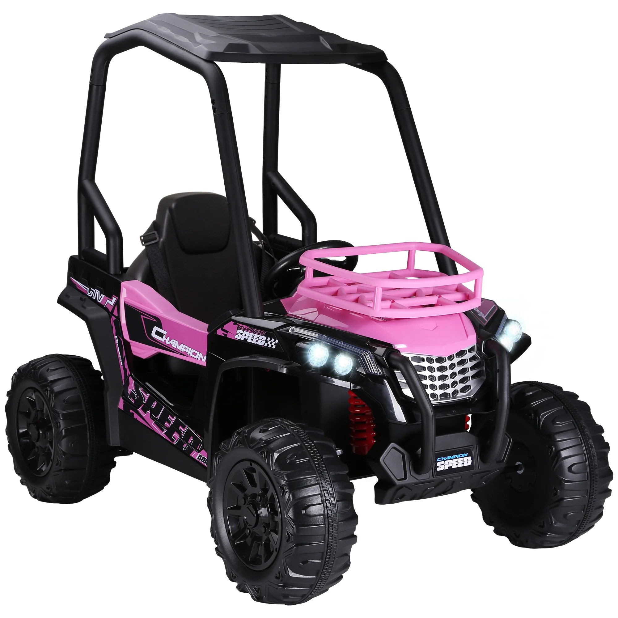 12V Dual Motor Kids Electric Ride-On UTV Toy with MP3 and USB Music Player - Image 38