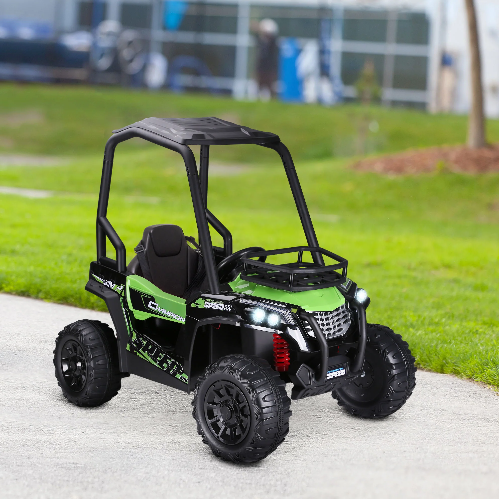 12V Dual Motor Kids Electric Ride-On UTV Toy with MP3 and USB Music Player - Image 9