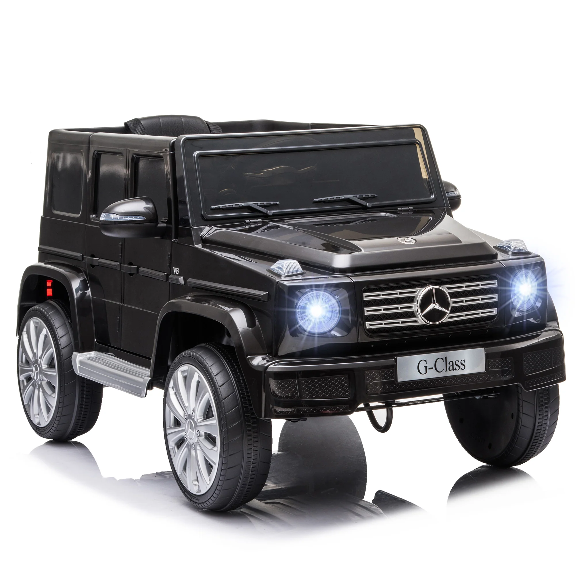 12V Kids Electric Ride-On Car Toy with Remote Control, Headlights, and Suspension - Image 16