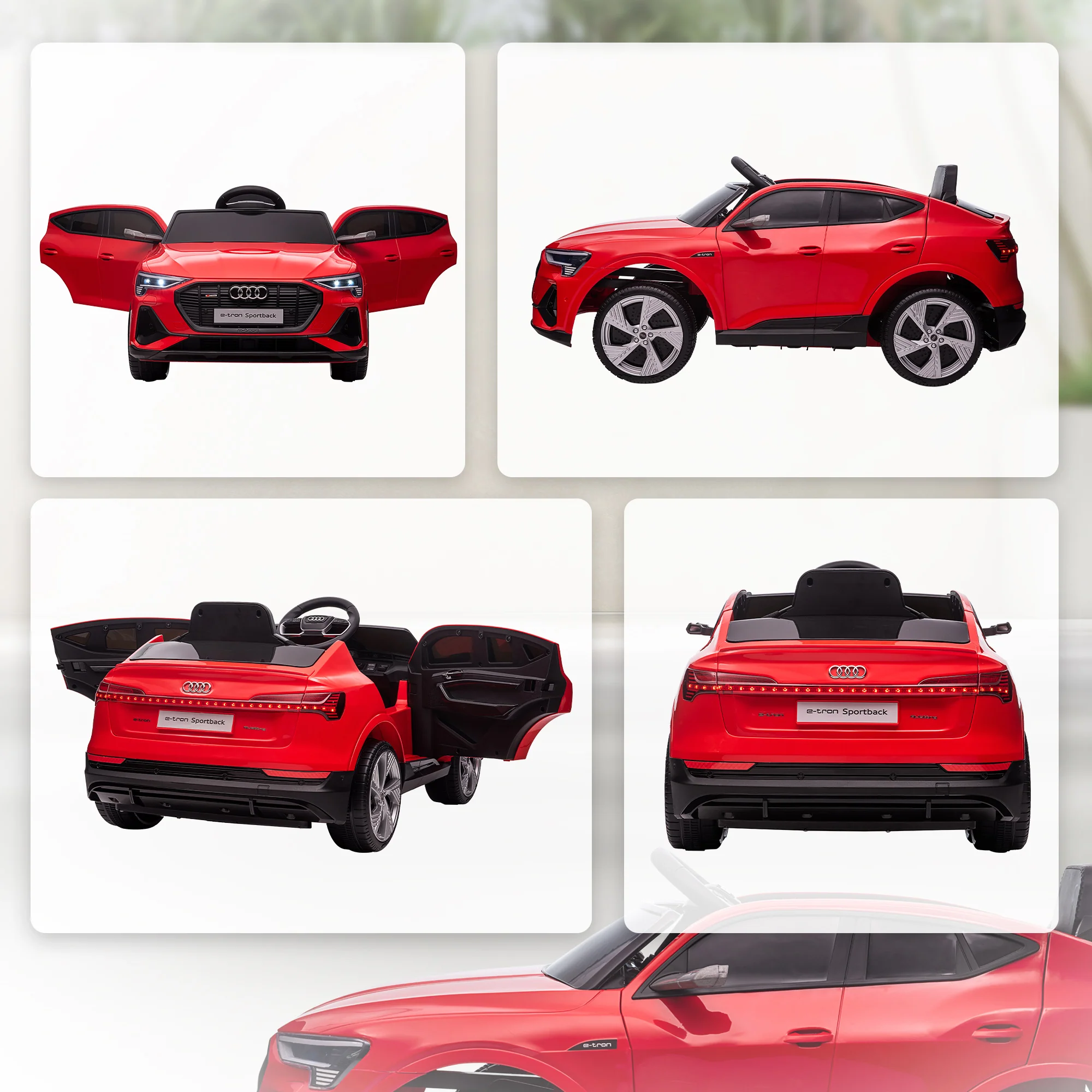 12V Kids Electric Ride-On Car with 2 Doors, Lights, and Horn for Boys and Girls - Image 11