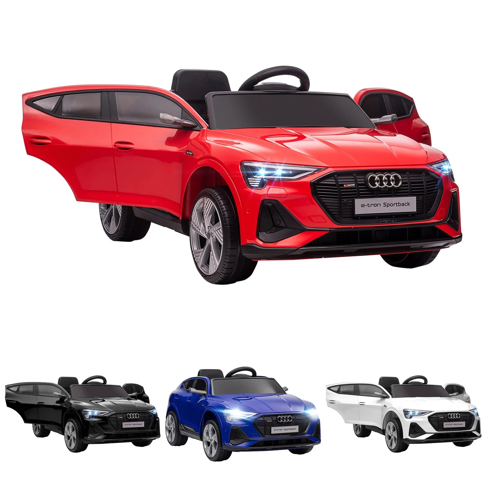 12V Kids Electric Ride-On Car with 2 Doors, Lights, and Horn for Boys and Girls - Image 12