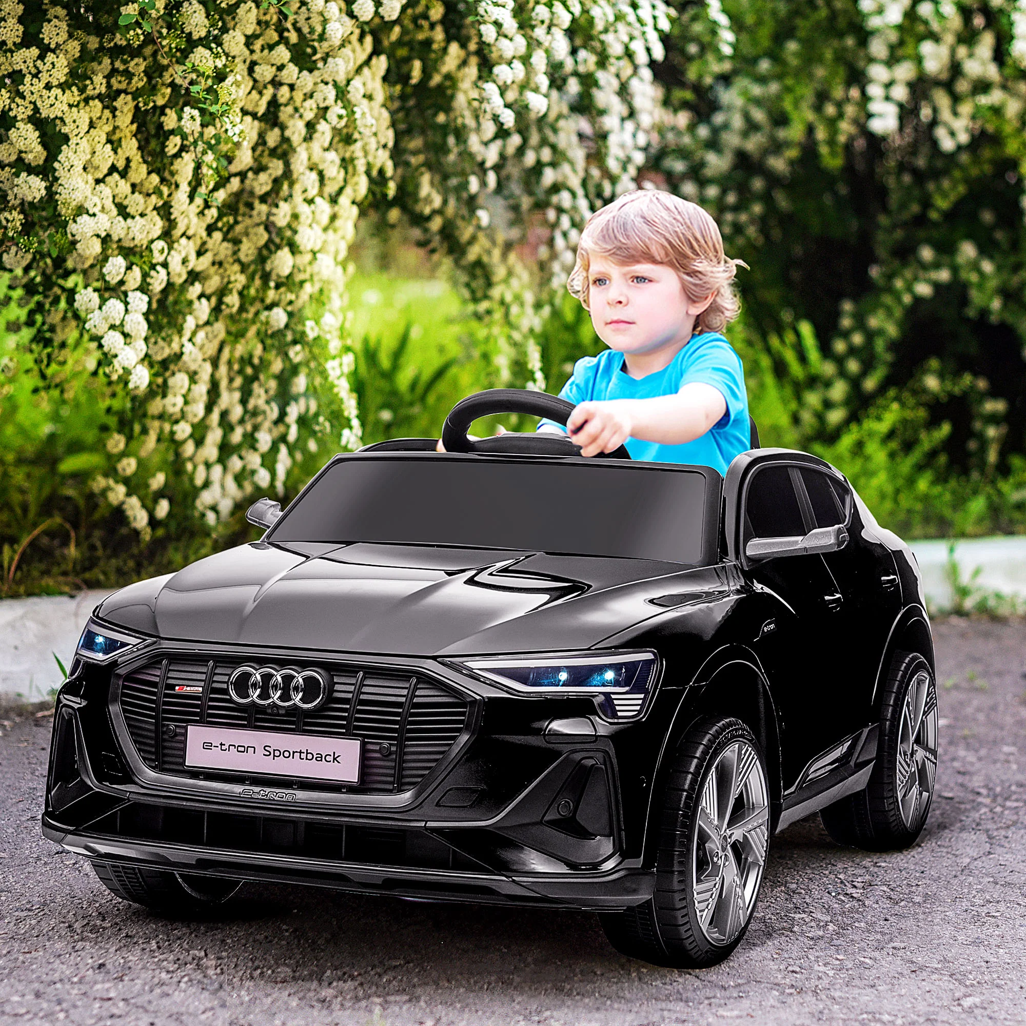 12V Kids Electric Ride-On Car with 2 Doors, Lights, and Horn for Boys and Girls - Image 25