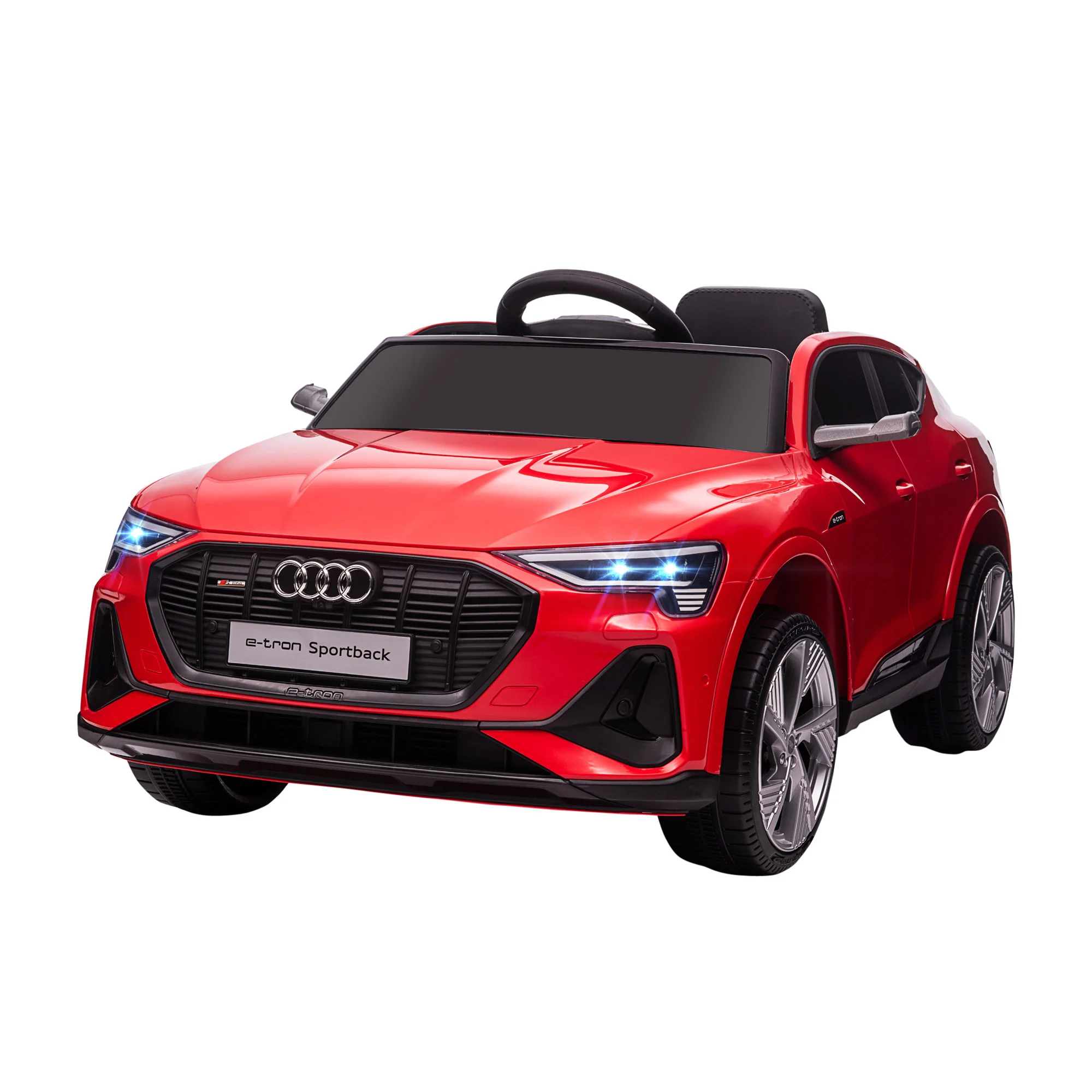 12V Kids Electric Ride-On Car with 2 Doors, Lights, and Horn for Boys and Girls - Image 4