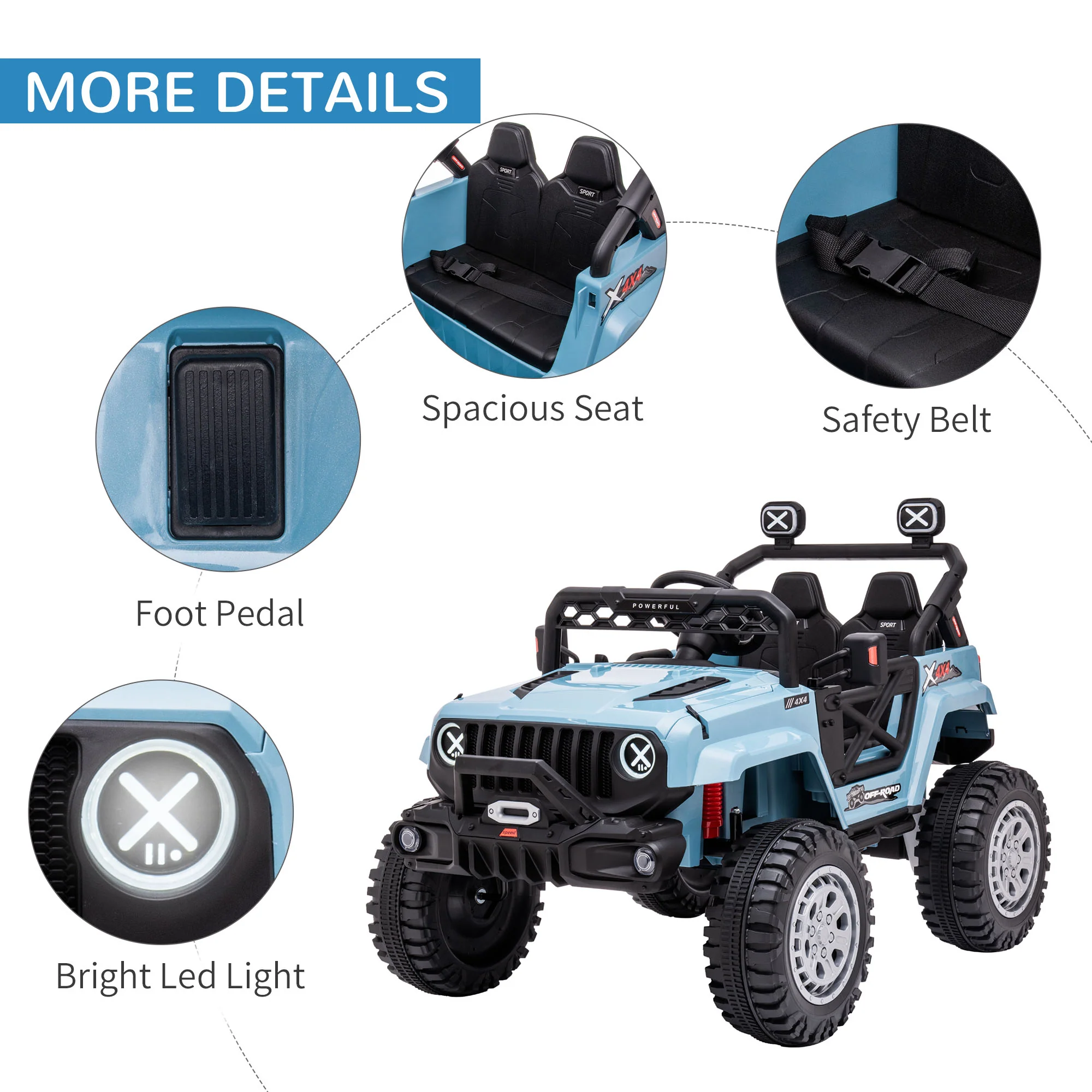 Battery Operated Electric Ride-On Car for Kids with Music - Image 8