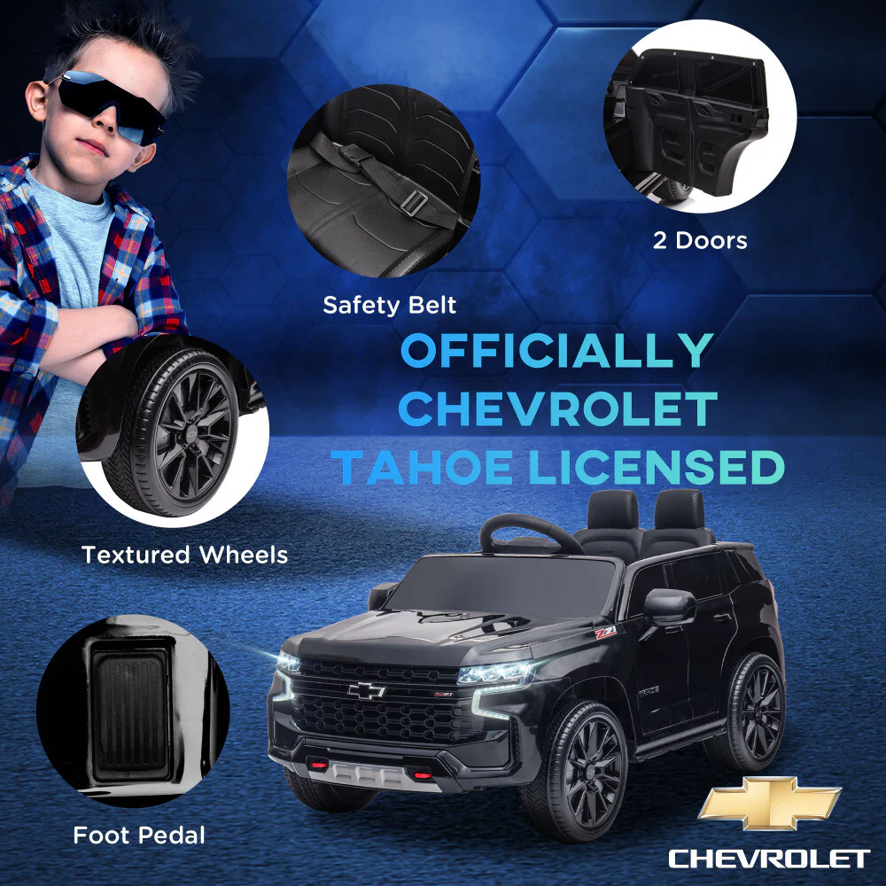 Licensed Chevrolet 12V Battery-Powered Electric Ride-On Car for Kids - Image 9