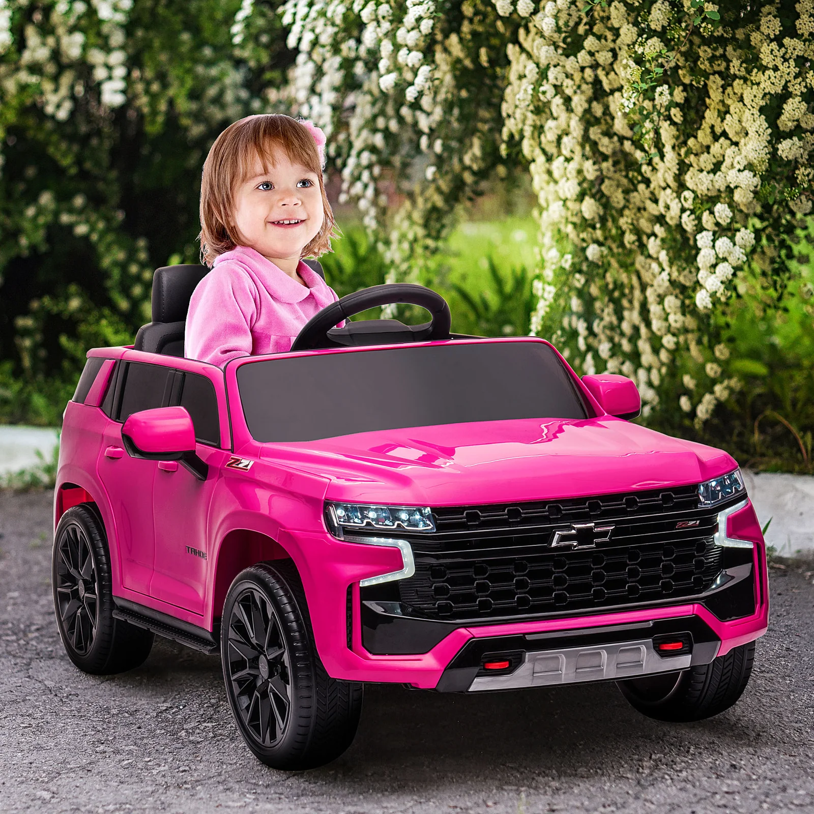 Licensed Chevrolet Tahoe 12V Battery-Powered Kids Ride-On Car - Image 2