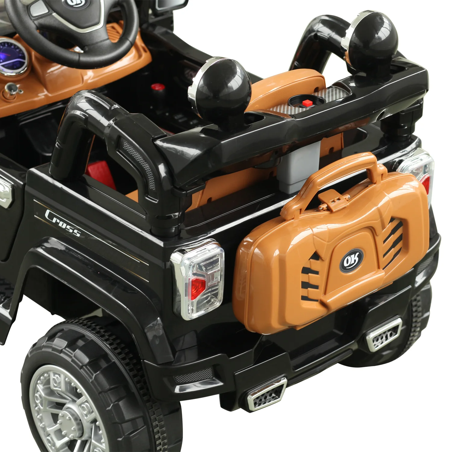 6V Electric Dual-Motor Off-Road Kids Ride-On Jeep Truck with Remote Control - Image 10