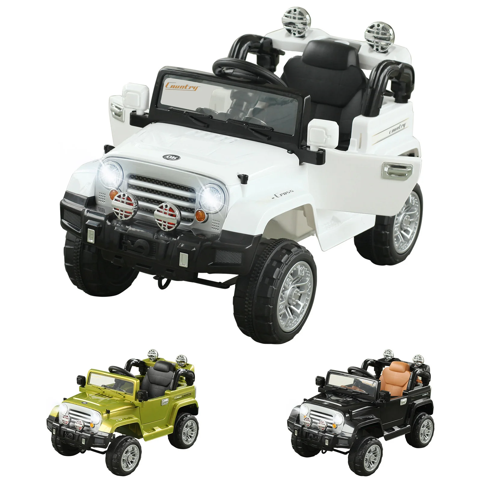 6V Electric Dual-Motor Off-Road Kids Ride-On Jeep Truck with Remote Control - Image 12