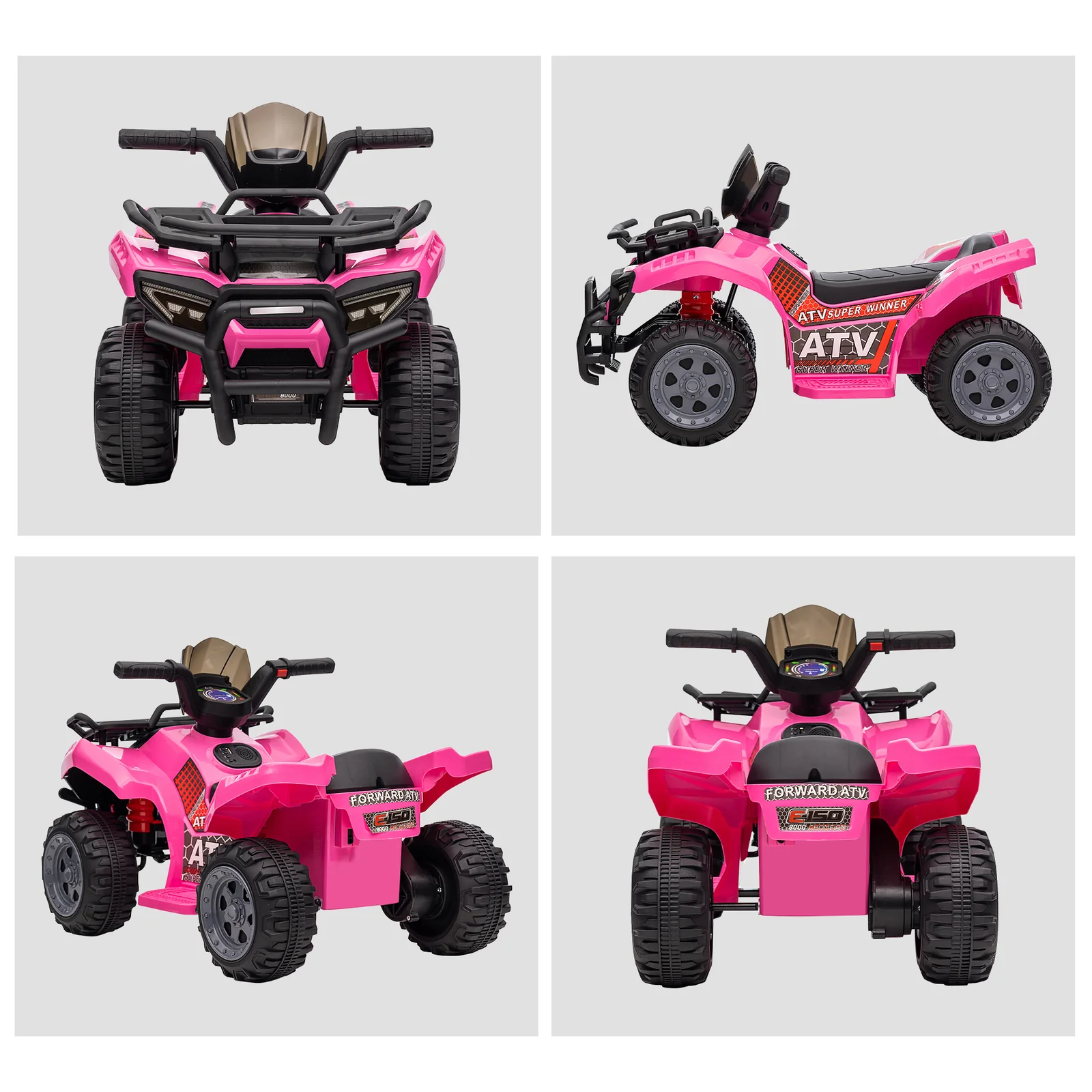 Kids Motorized 6V Battery-Powered Four Wheeler Ride-On ATV Quad Car - Image 2