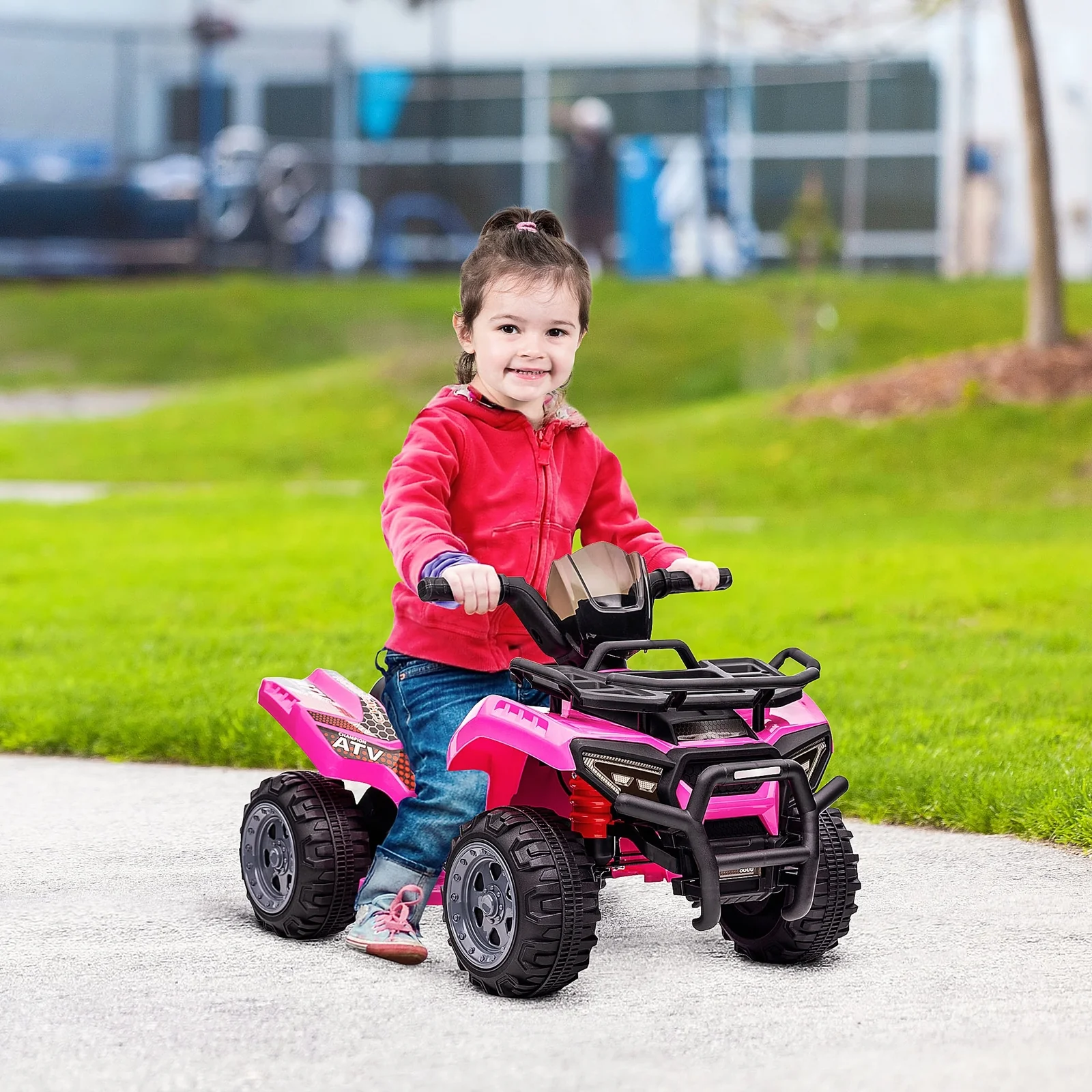 Kids Motorized 6V Battery-Powered Four Wheeler Ride-On ATV Quad Car - Image 9