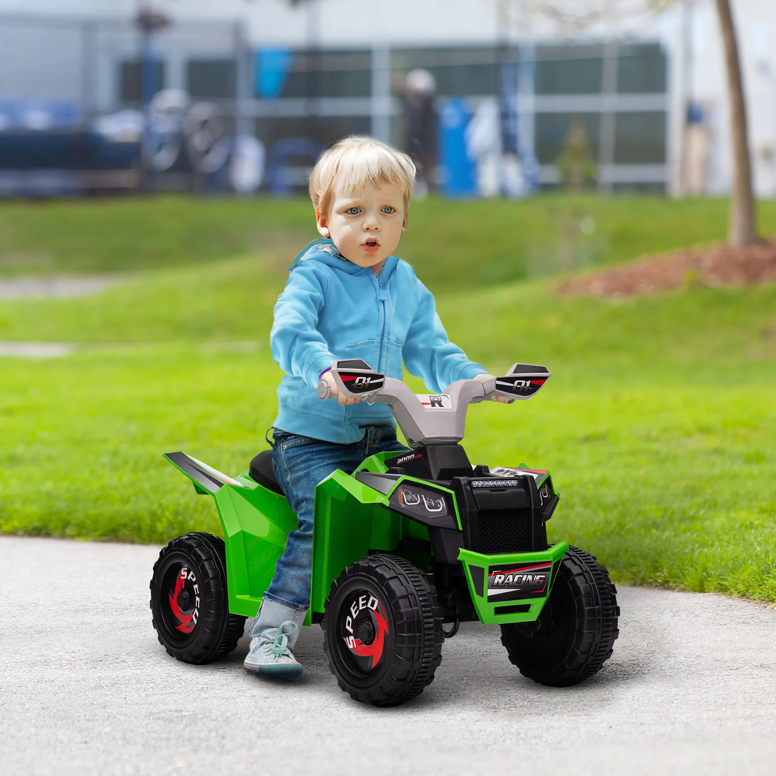 6V Electric Kids Quad ATV Four-Wheeler with Forward and Reverse Controls - Image 7