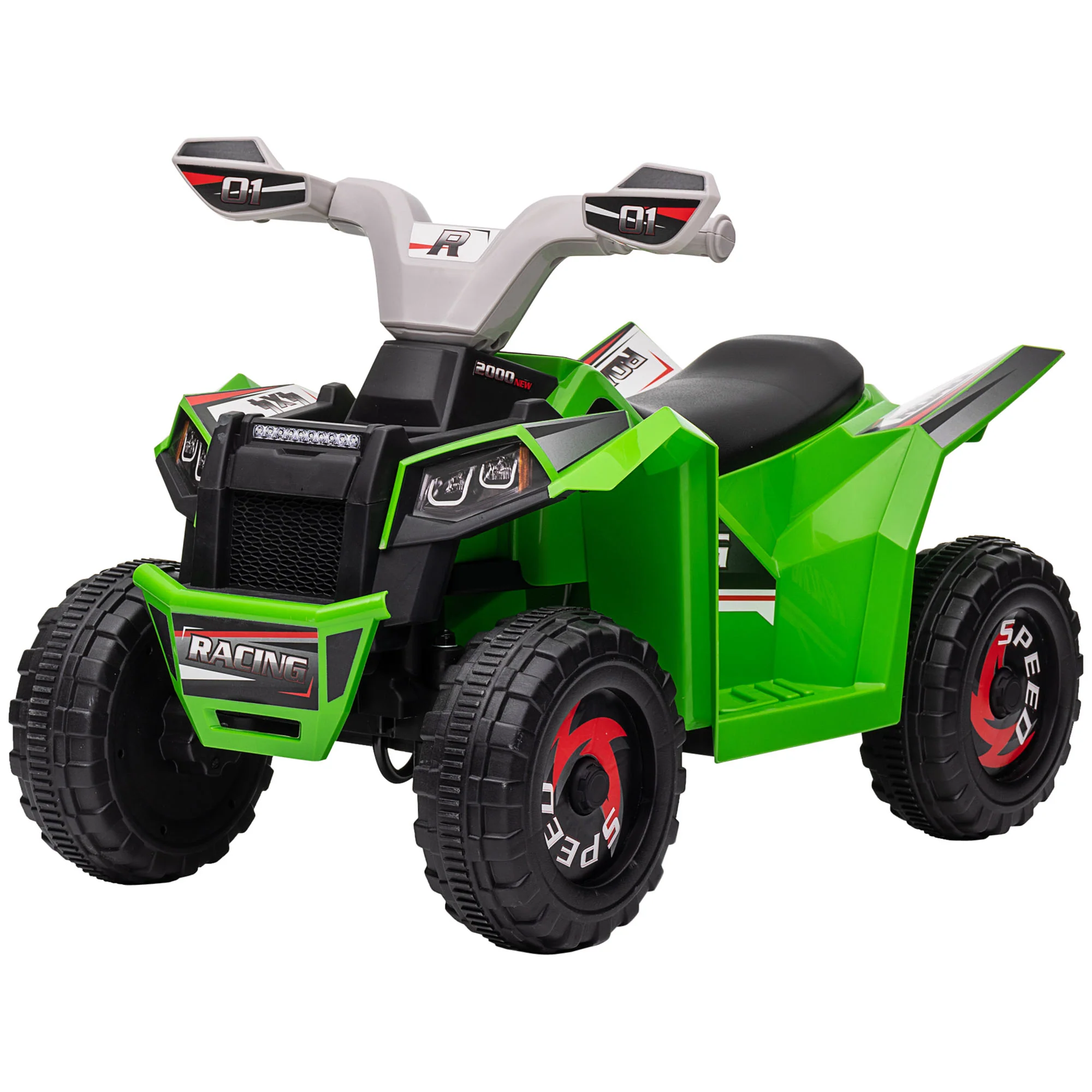 Kids 6V Electric ATV Quad Four-Wheeler with Forward and Reverse - Image 4