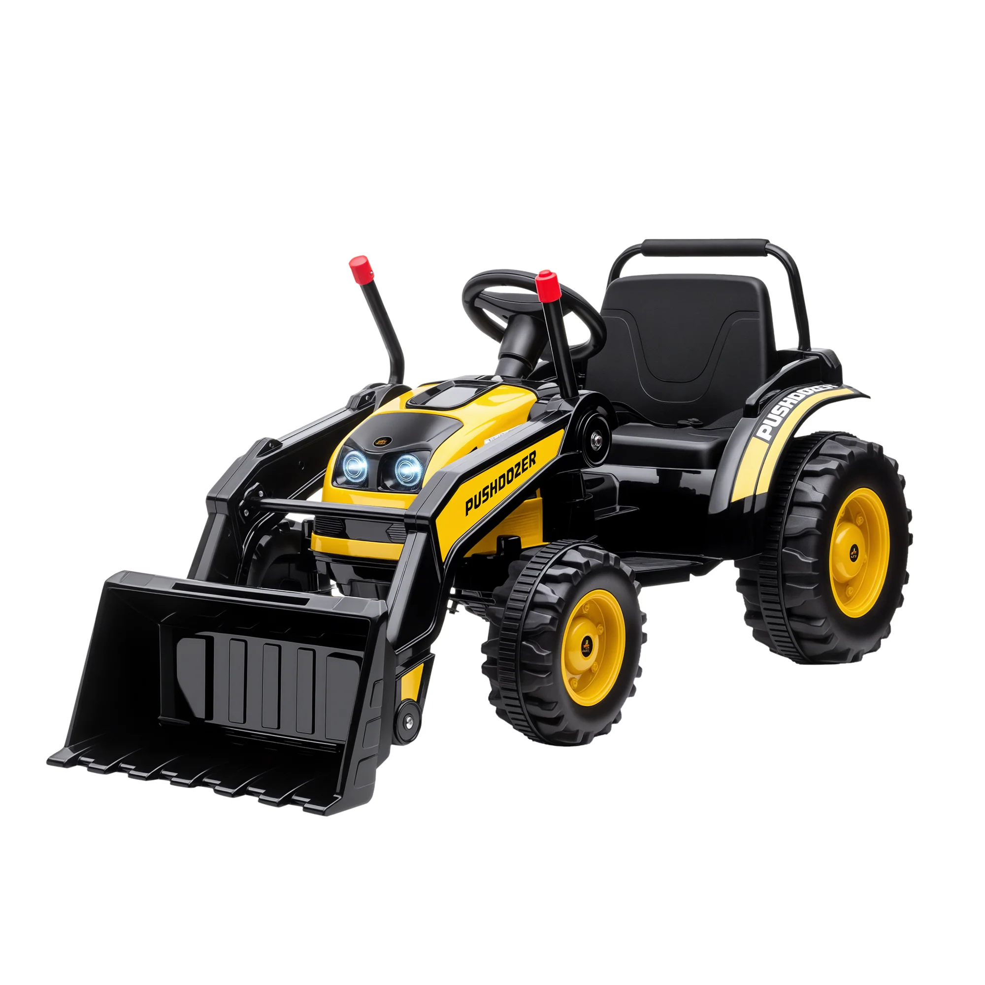 Kids 6V Ride-On Excavator Tractor with Music and Headlight - Image 15