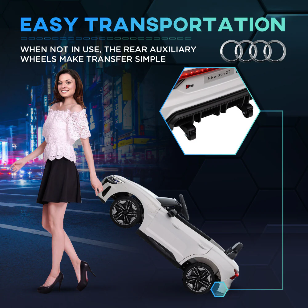 12V Kids Licensed Audi RS E-tron GT Electric Ride-On Car with 3.1 MPH Speed - Image 3
