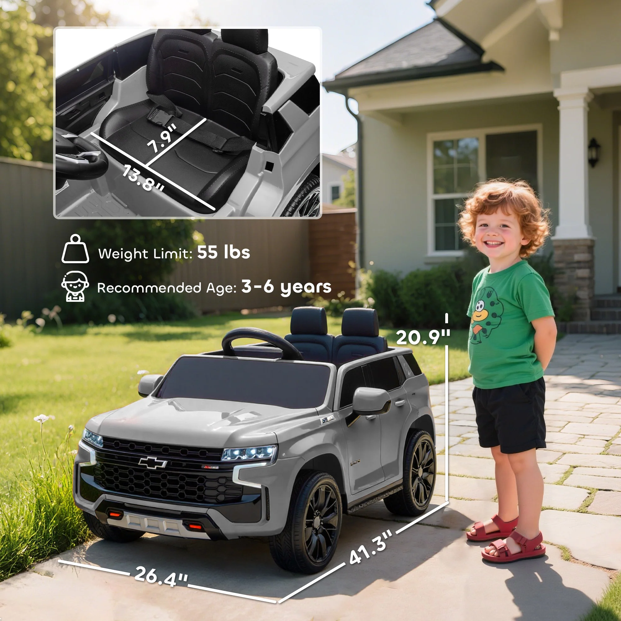 Licensed Chevrolet Tahoe Electric Ride-On Car with Remote Control - Image 36