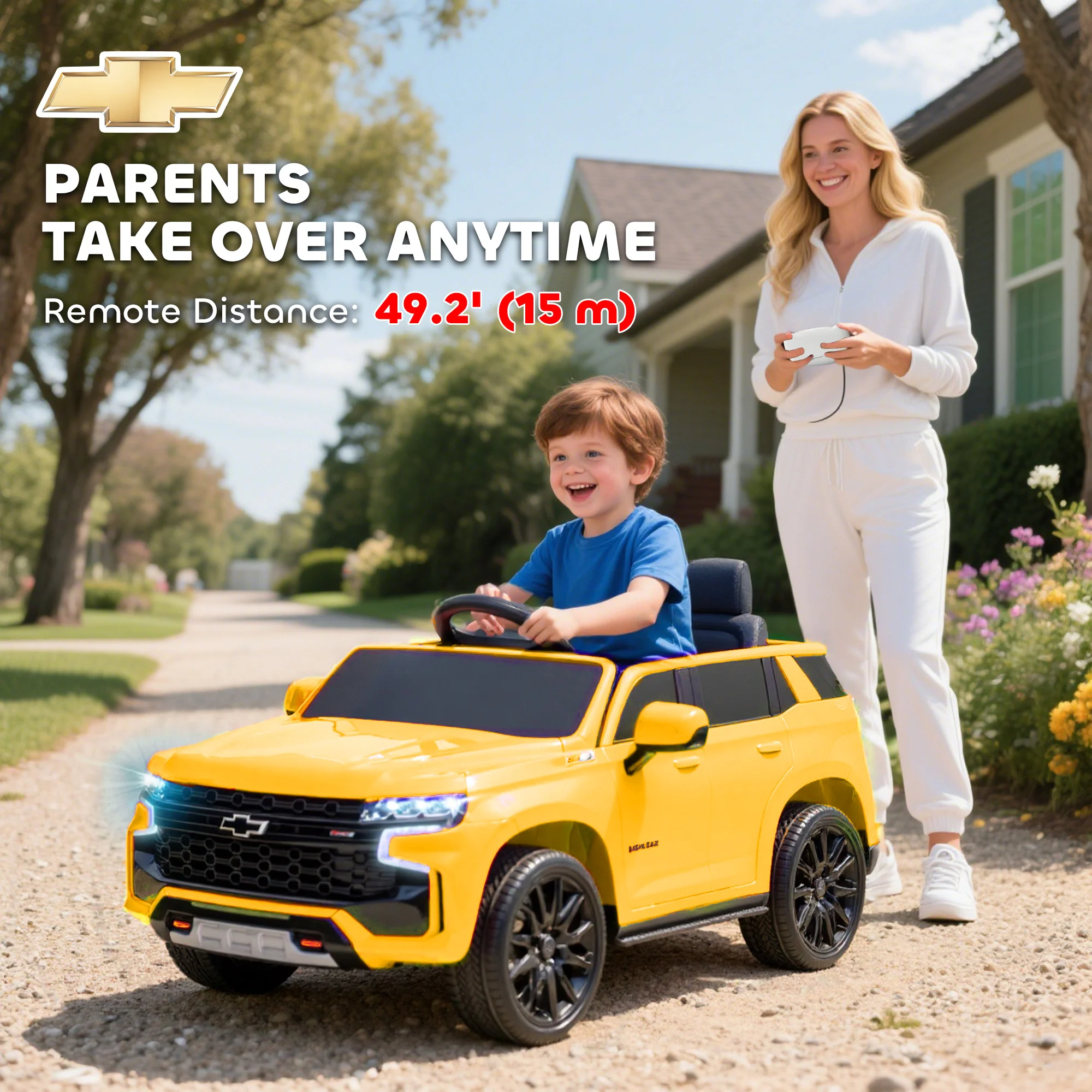 Licensed Chevrolet Tahoe Electric Ride-On Car with Remote Control - Image 6