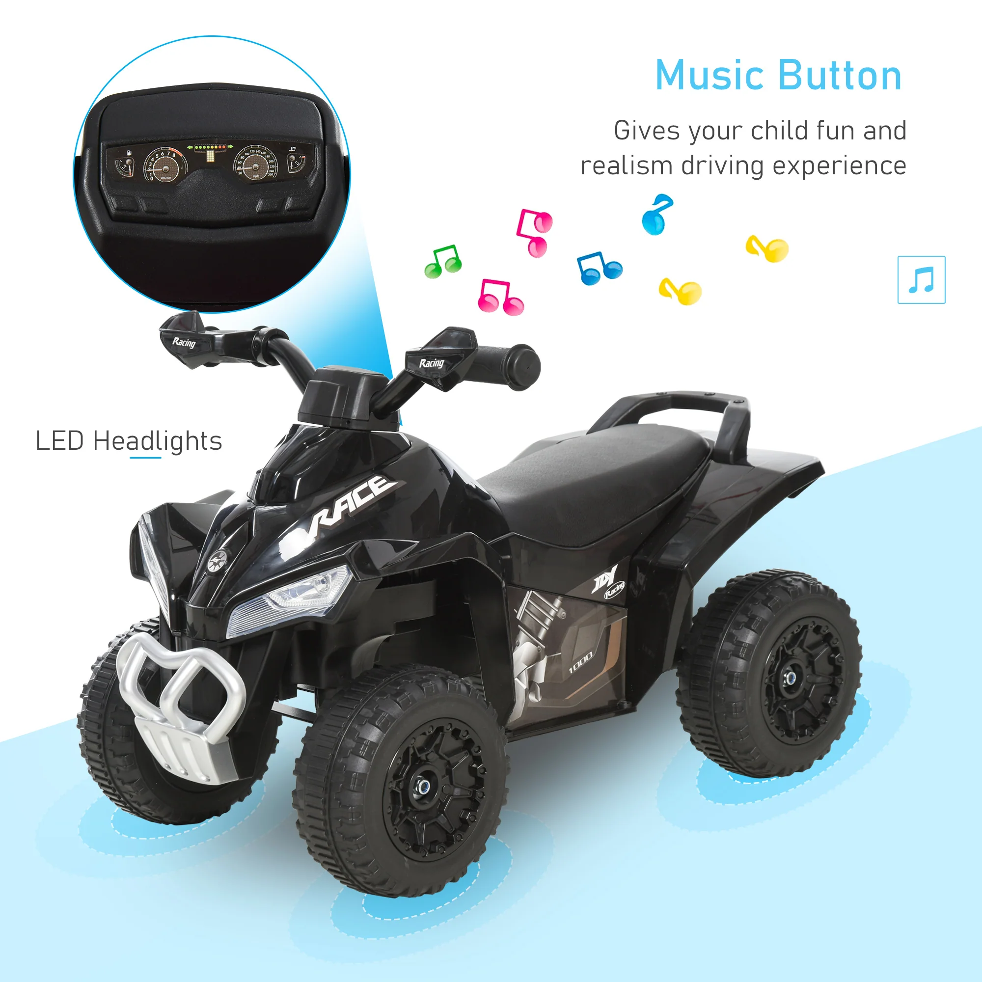 Battery-Free Push Ride-On Car for Kids with Music and Lights, Ages 1.5–3 Years - Image 17