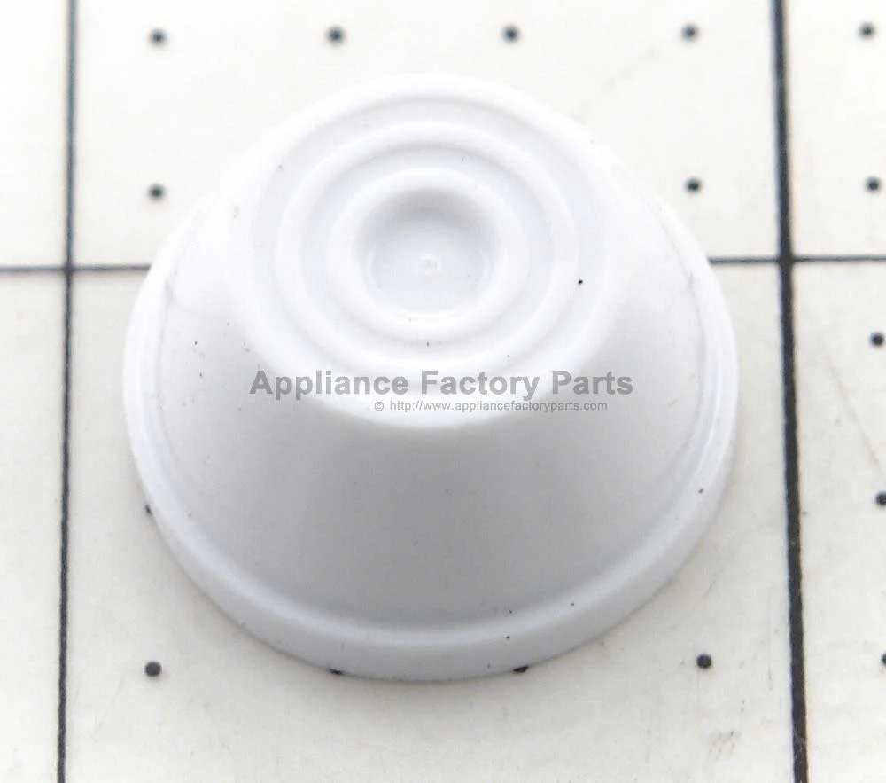 White Appliance Cap Nut Retainer .354 Size Factory Replacement Part in Bag