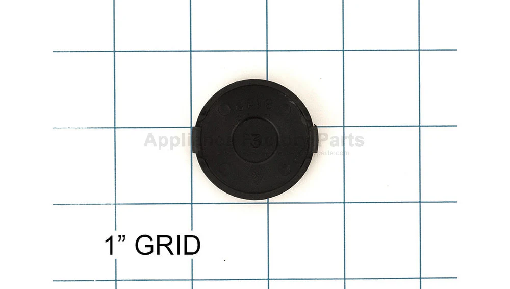 Small Black Power Scoop Hubcap Case for Appliance Factory Parts SPST8112N IH - Image 2