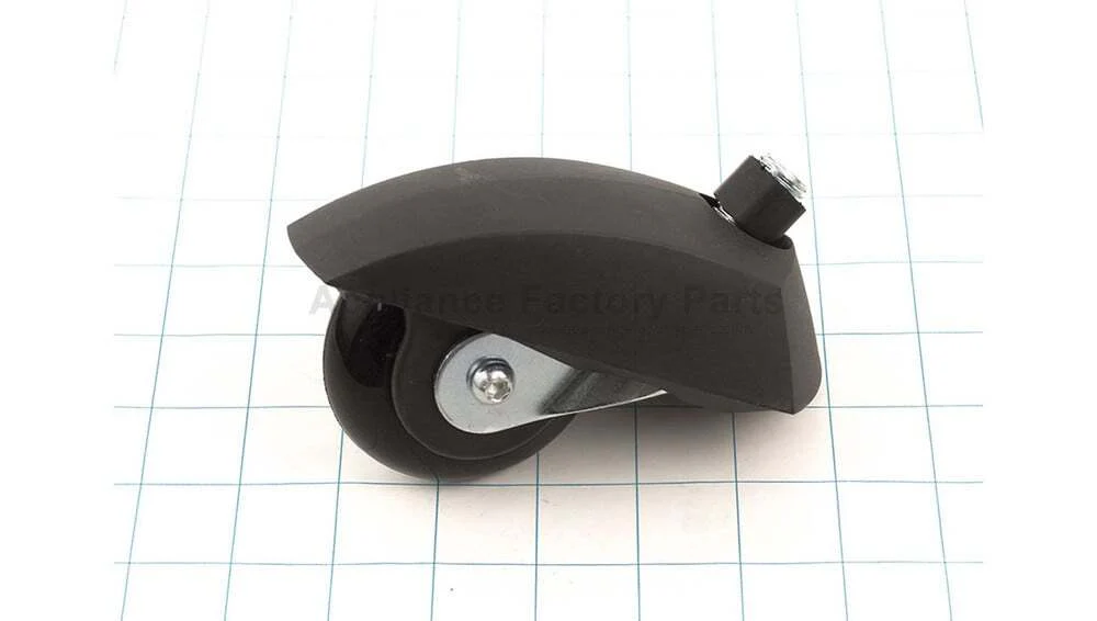 Rear Black Appliance Wheel with Complete Caster Assembly W20136401058 - Image 4