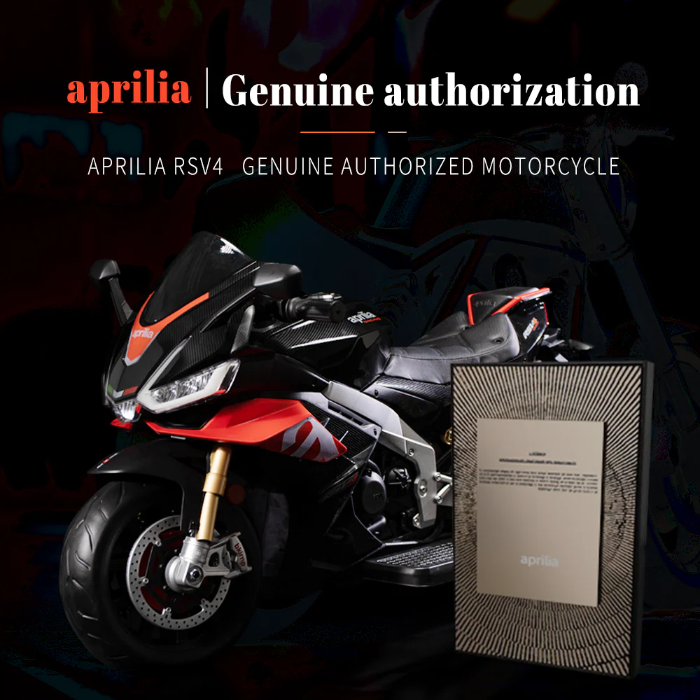 Aprilia 24V Kids Electric MotorBike with Battery Power and LED Lights - Image 10