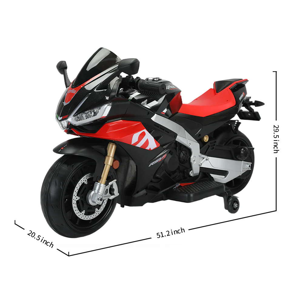 Aprilia 24V Kids Electric Motorbike with Dual 150W BLDC Motors - Speeds up to 12MPH - Image 3