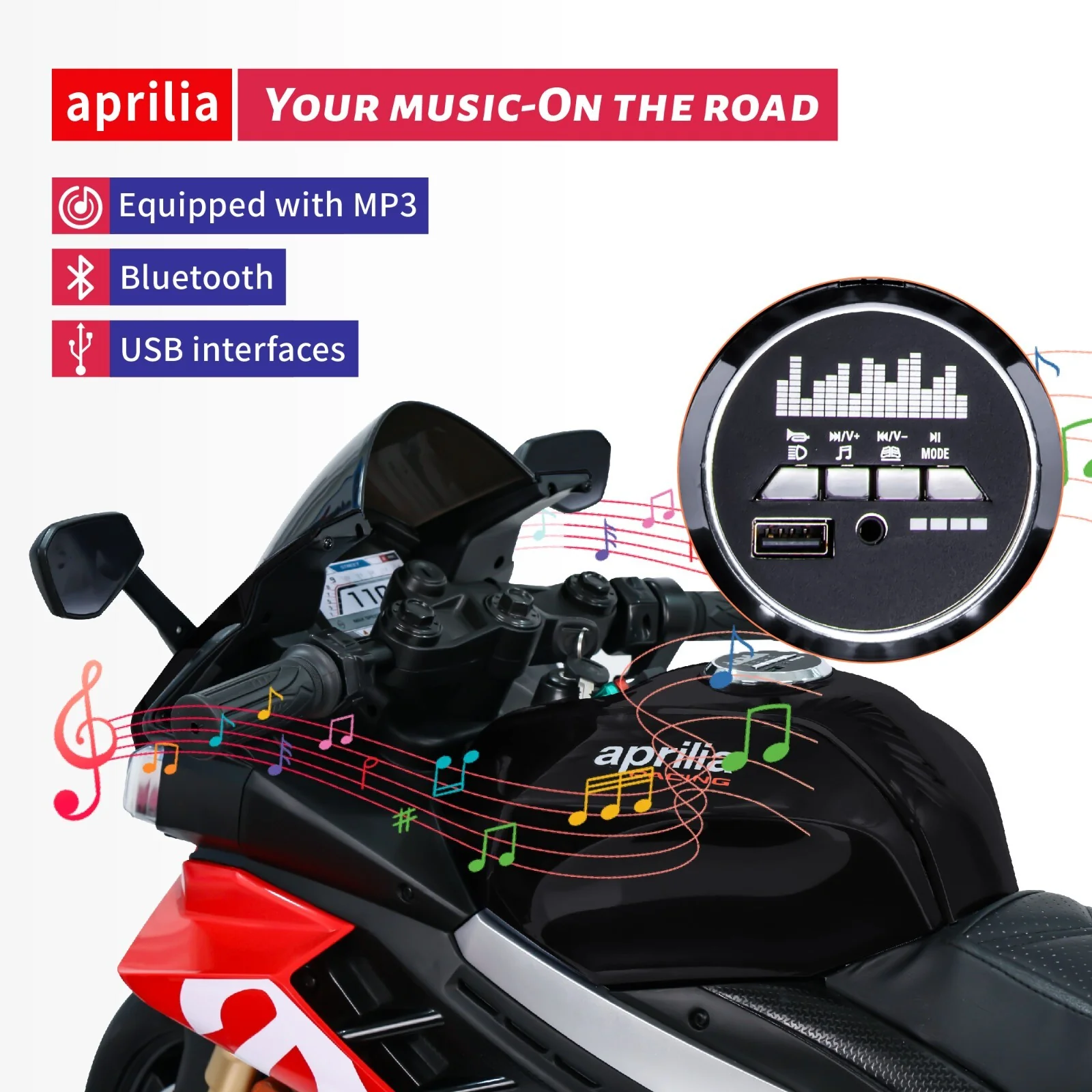 Licensed Kids Electric Battery-Powered Dirt Bike Ride-On Motorcycle Toy - Image 9