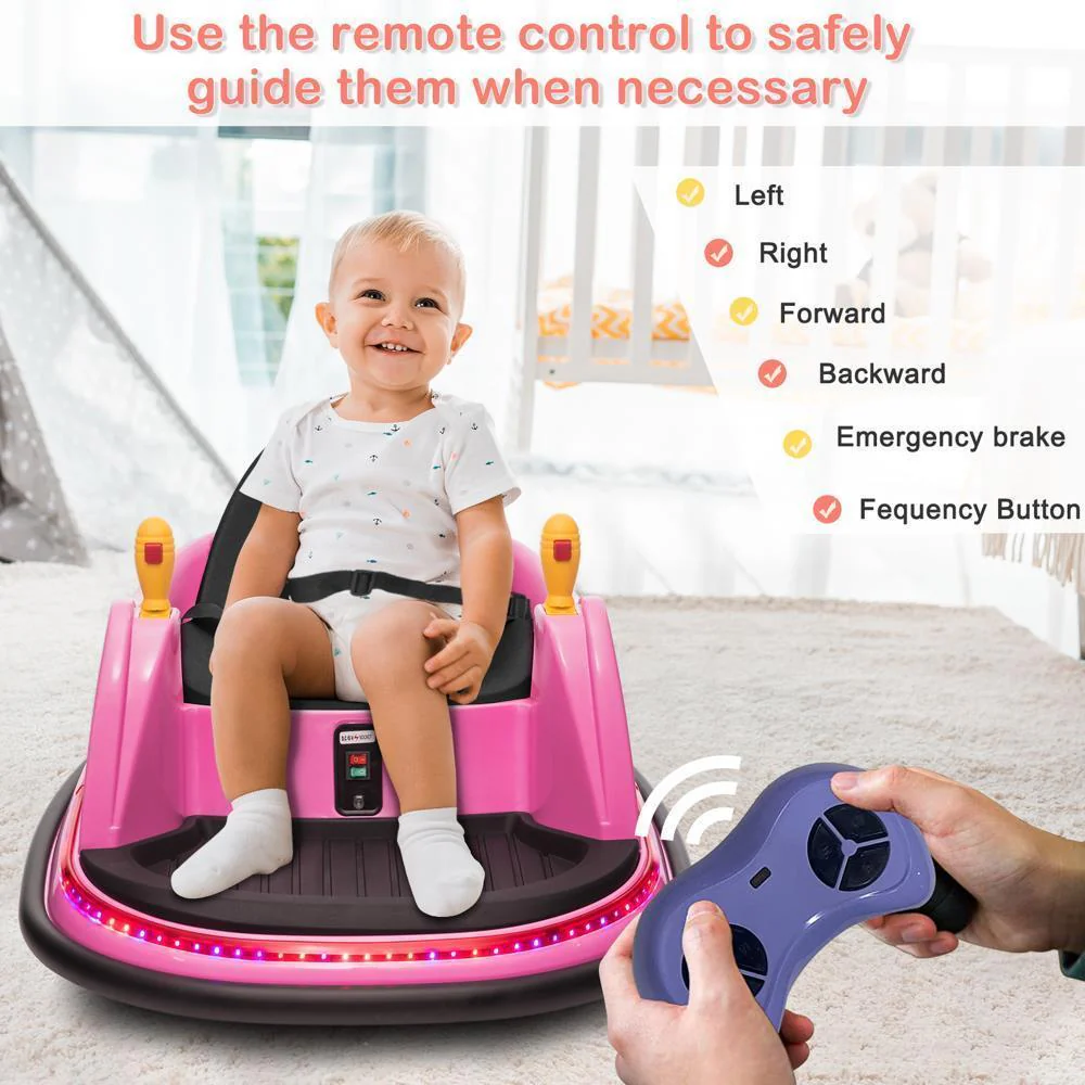 ASTM-certified Electric 6V Ride On Bumper Car for Kids with Remote Control - Image 5