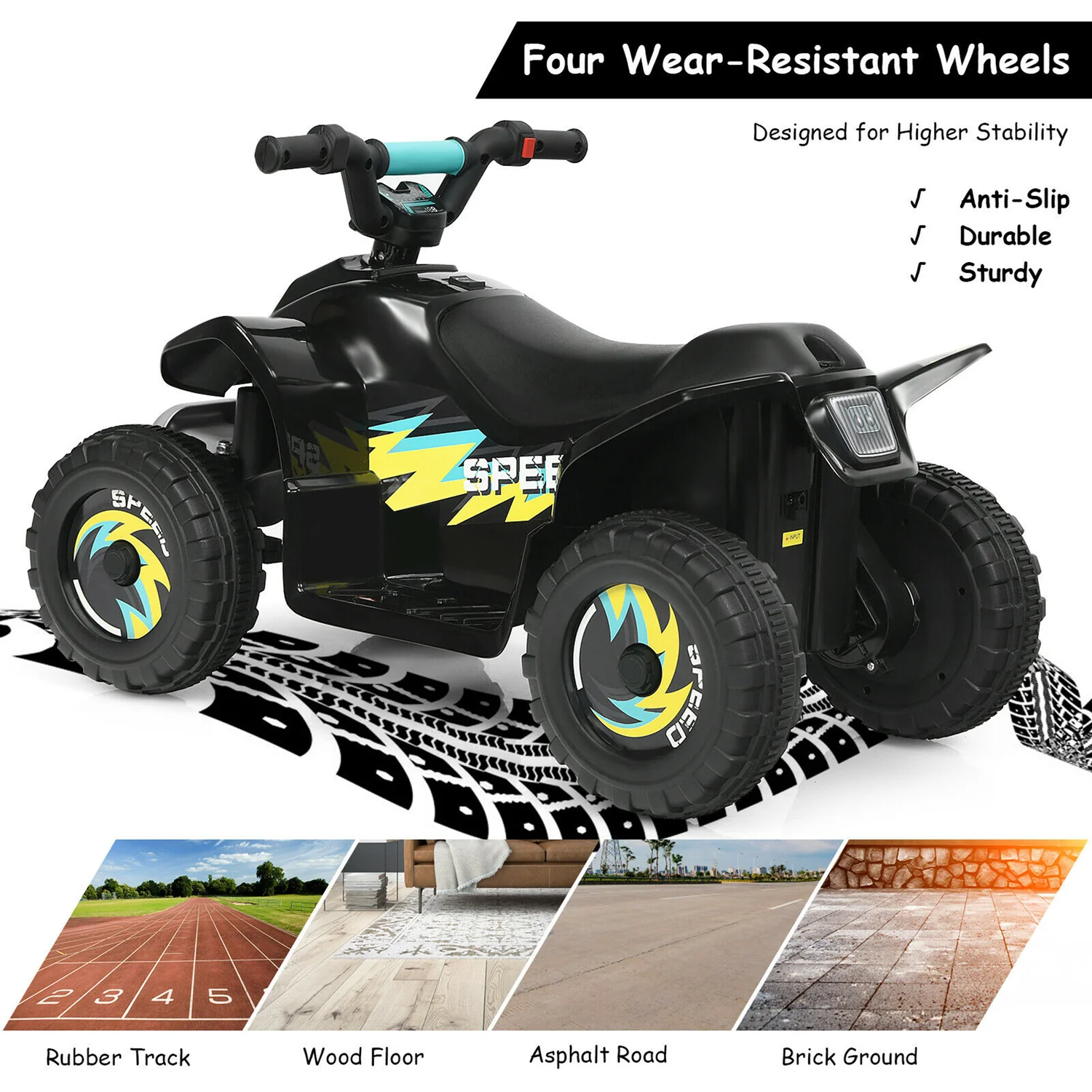 ATV Eléctrica para Niños Pequeños de 6V con Reversa - Regalo Ideal para Niños - Image 7