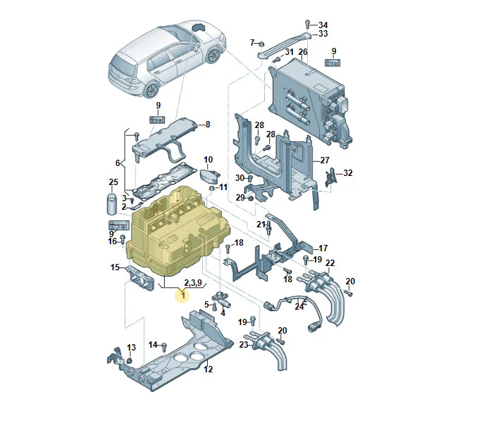 Audi A3 Power and Control Electronics for Electric Drive 5G0907070D - Image 4