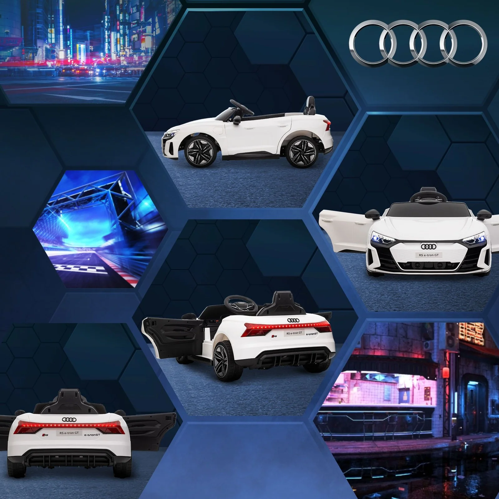 Audi RS e-tron GT 12V Electric Ride-On Car for Kids with Remote Control - Image 8