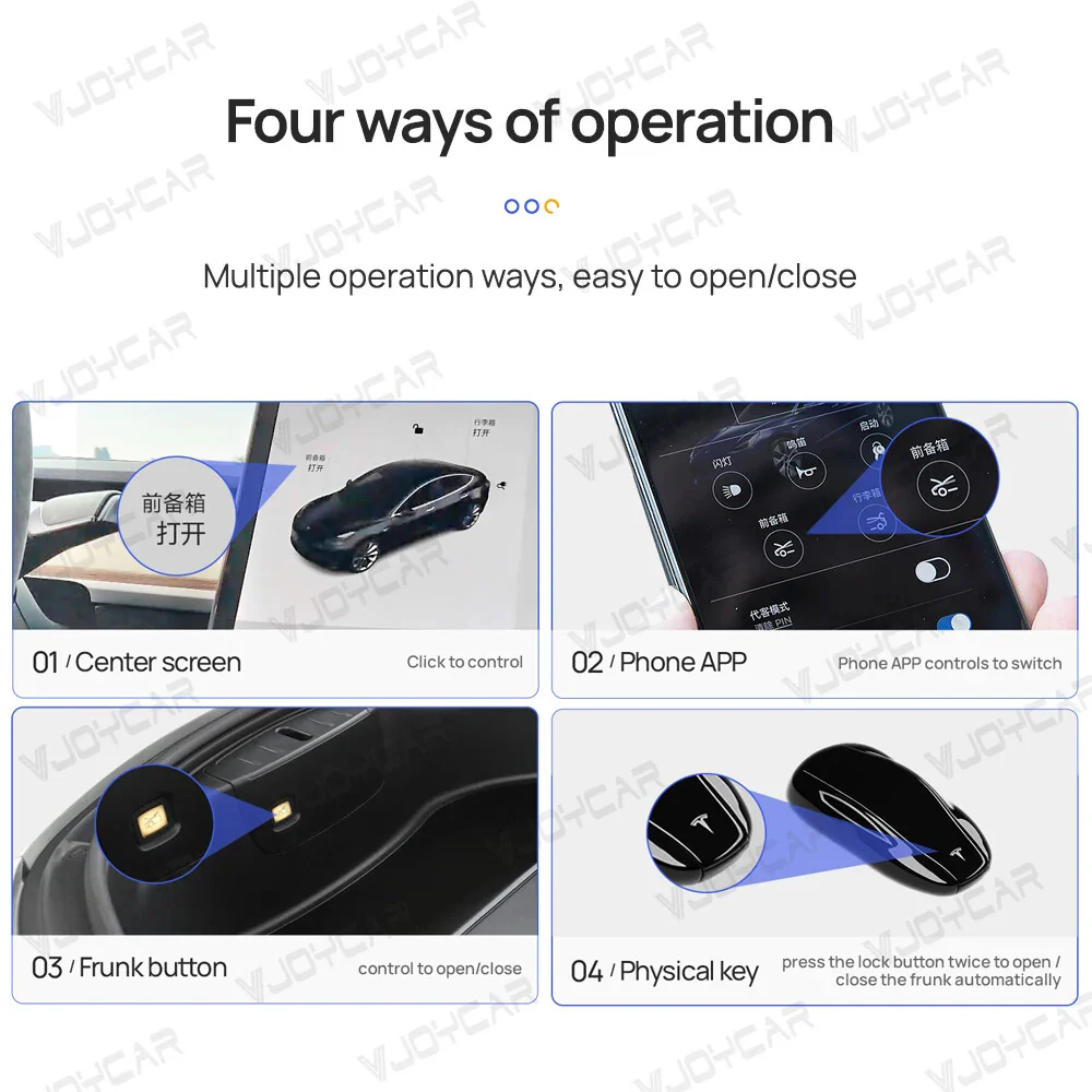 Electric Waterproof Automatic Front Power Frunk with Lifting and Closing Functions - Image 22