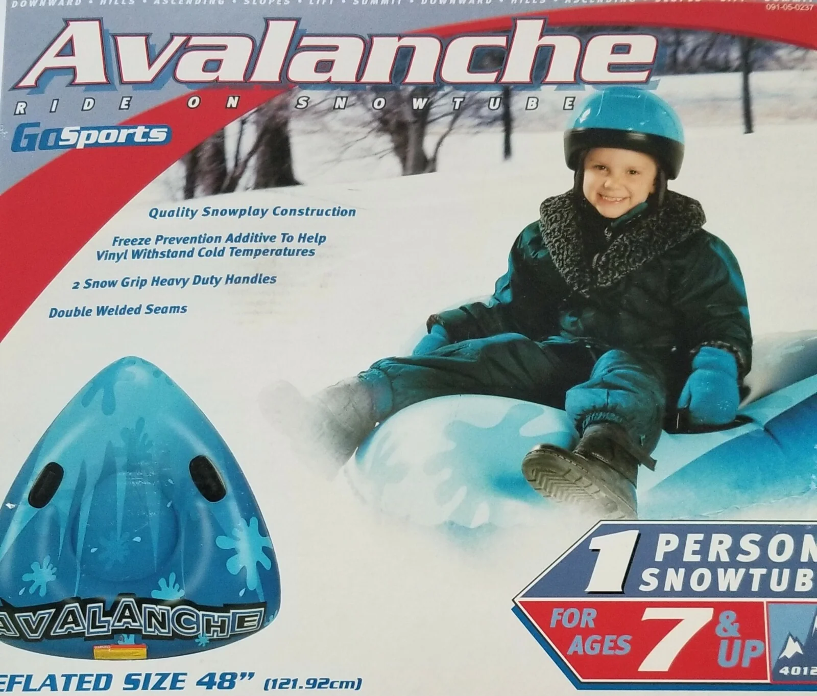 Avalanche Ride-On Snowtube for Ages 7 and Up - Image 2