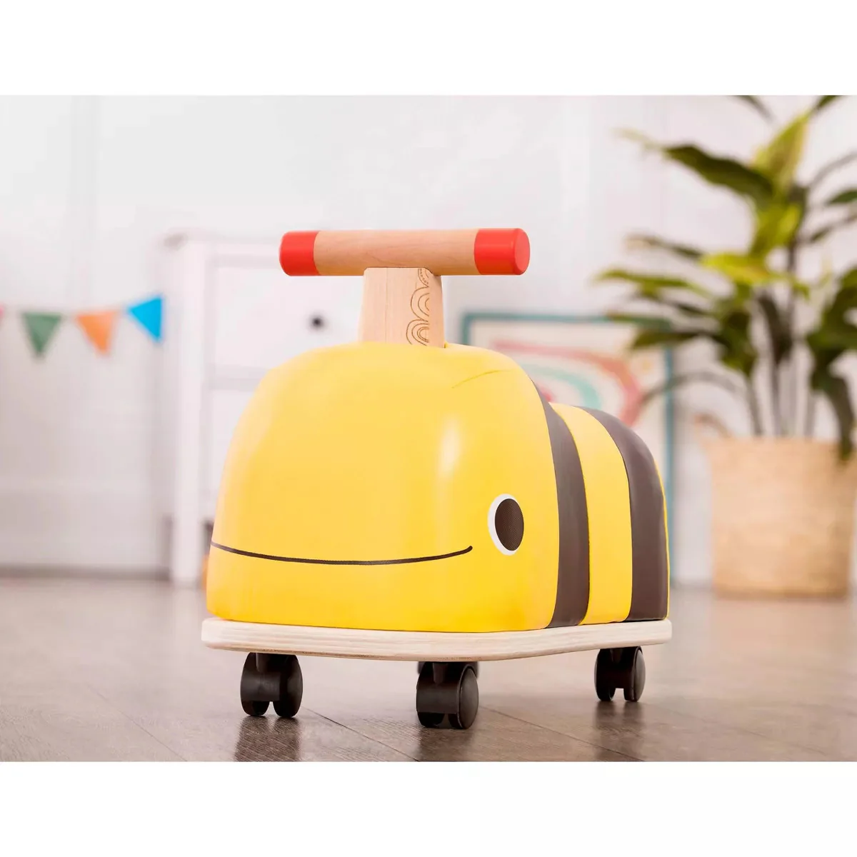 Wooden Bee Ride-On Toy Buggy for Kids - Image 7