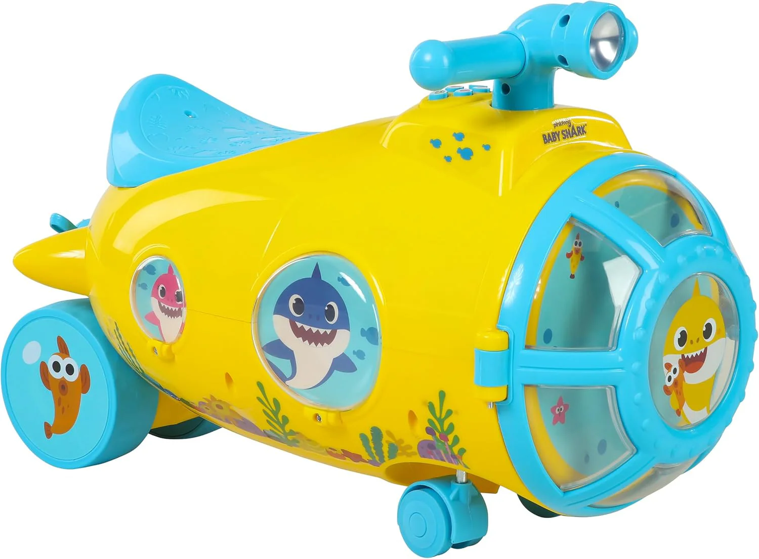 Shark Submarine Ride-On Toy for Toddlers Ages 1.5 to 3 Years - Image 13