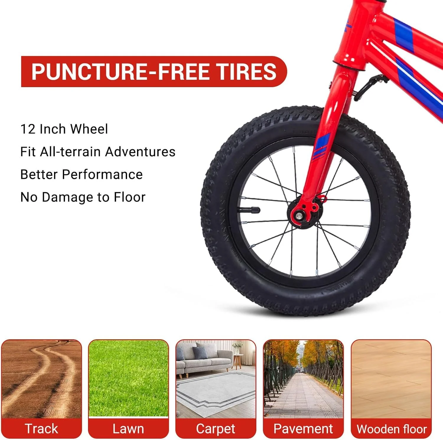 Lightweight Toddler Balance Bike with Adjustable Handlebar and Seat - Image 13