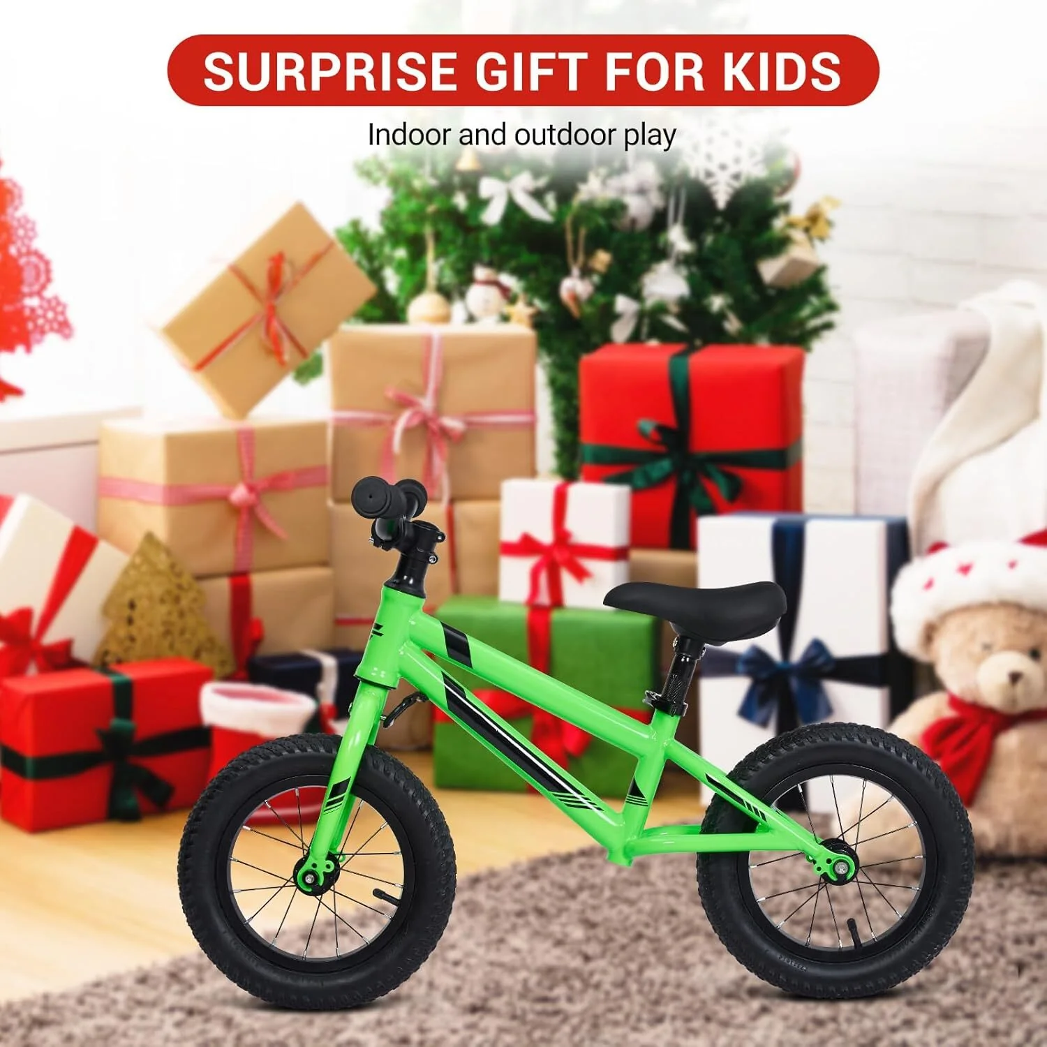 Lightweight Toddler Balance Bike with Adjustable Handlebar and No Pedals - Image 23
