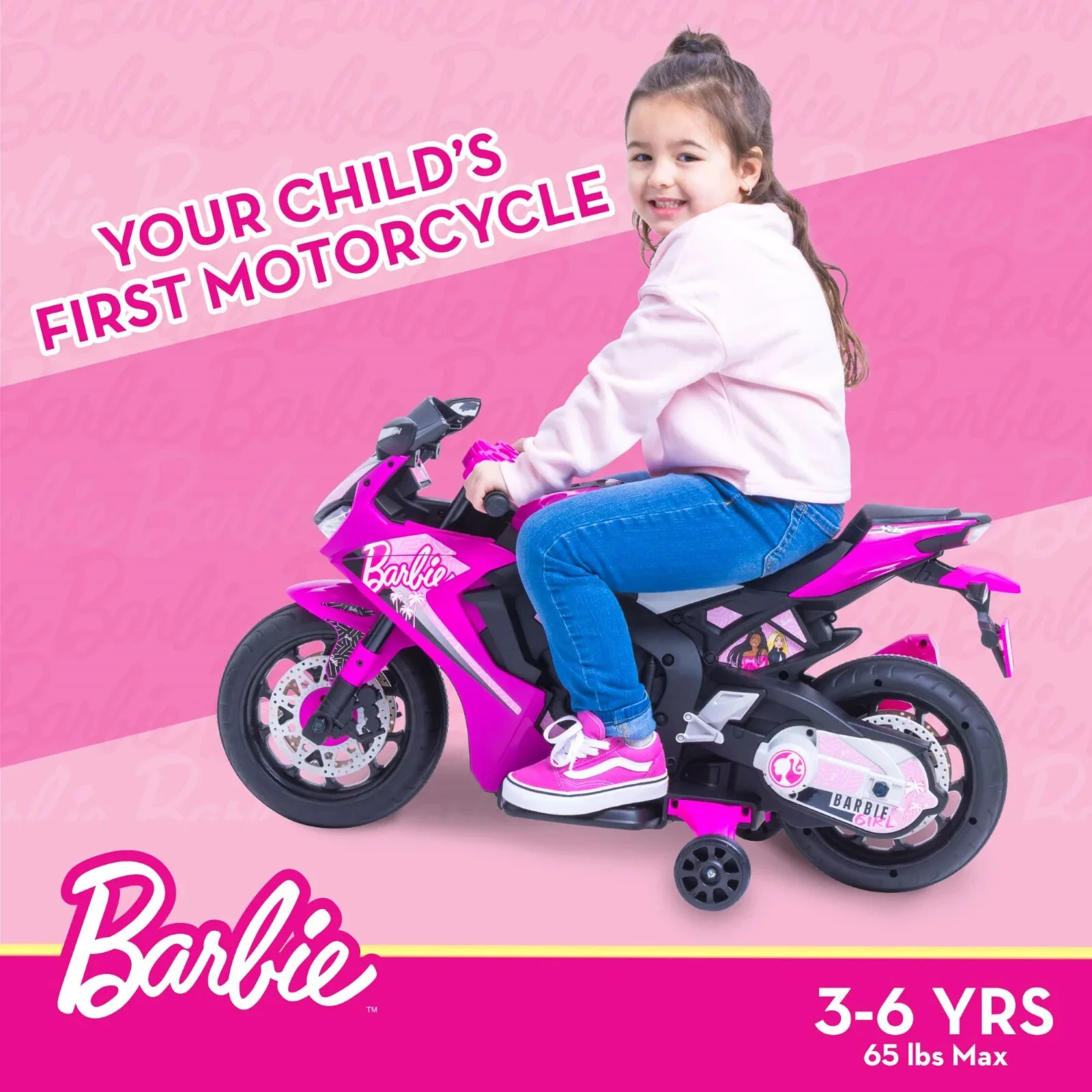 6-Volt Flybar Ride-On Motorcycle for Girls Ages 3 and Up - Image 3