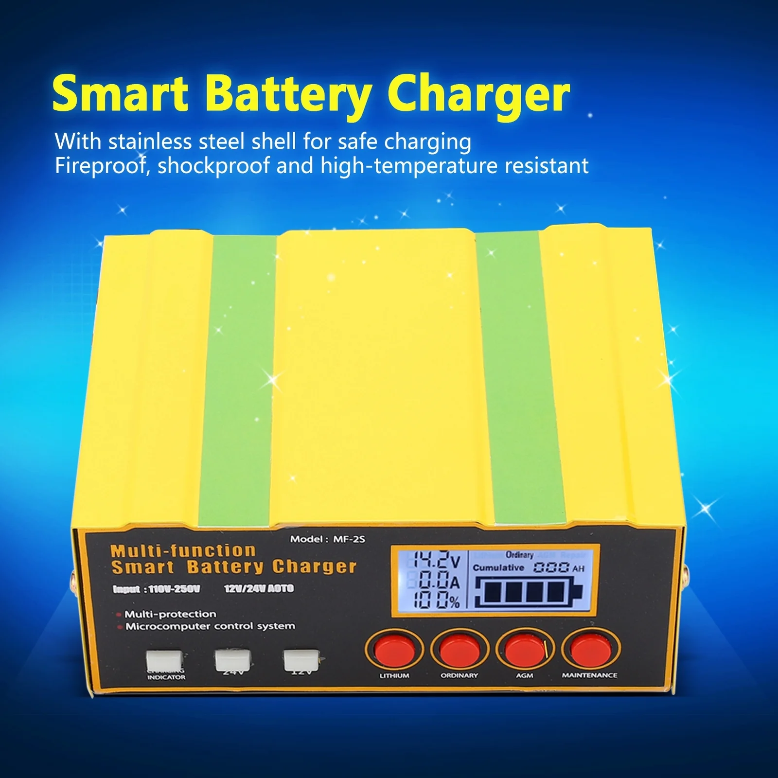 Smart Universal AA Battery Charger with Multifunction Auto Power Supply for Car MF-2S AC - Image 23