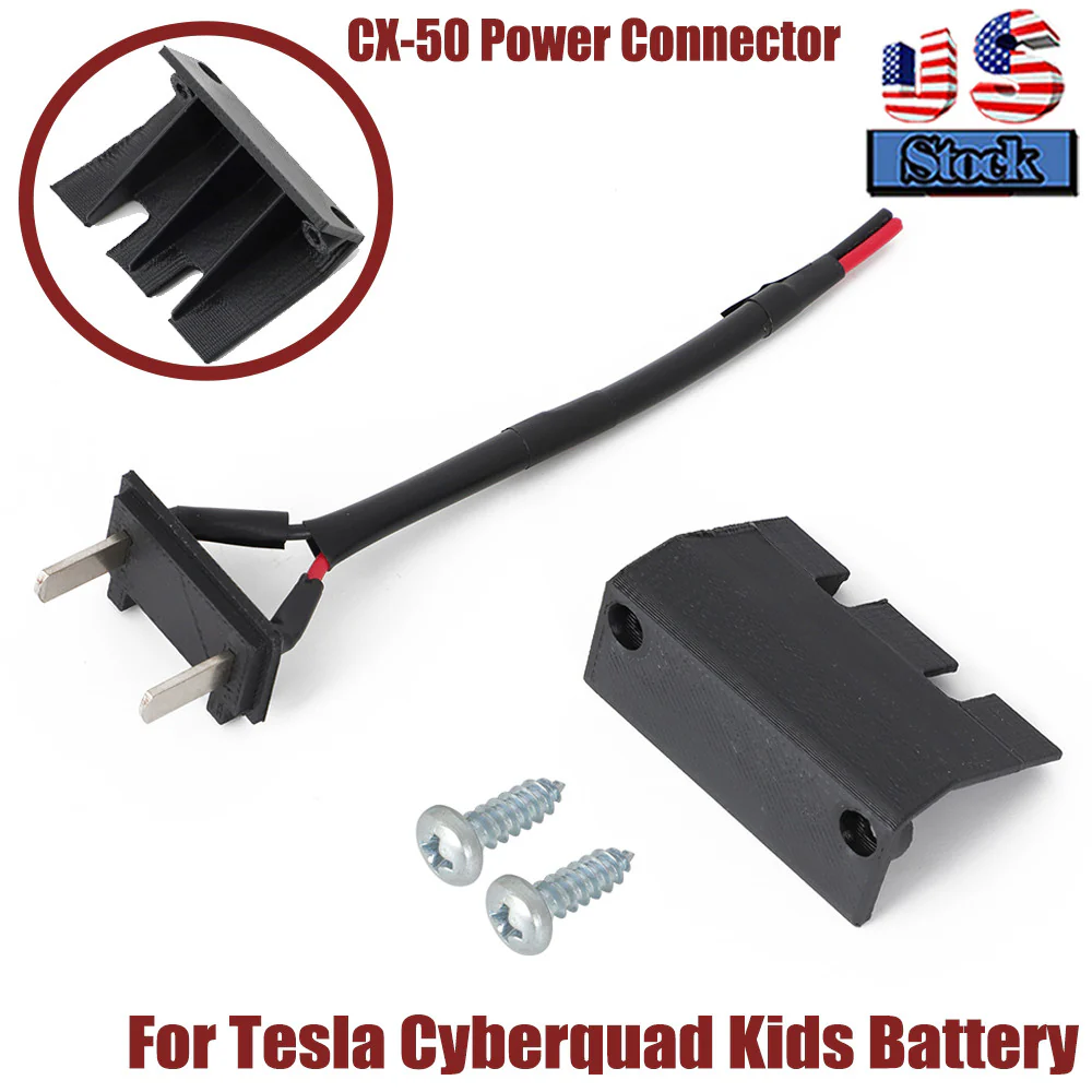 Battery Connector Cable Kit for Kids' Tesla Cyberquad with CNX 50 Power Connector - Image 13