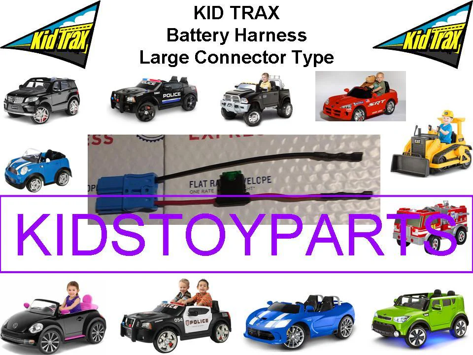 Battery Harness with Large Blue Connector for KID TRAX Ride-On Toys - Image 4