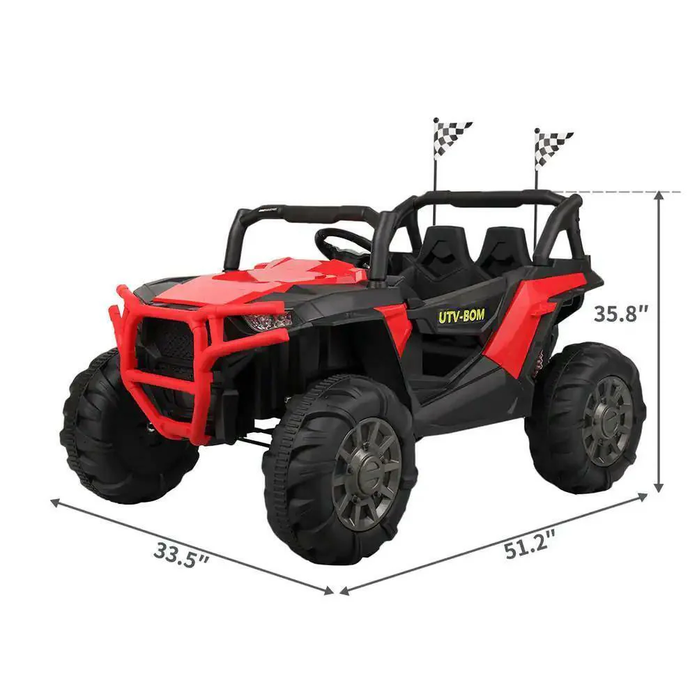 Battery Operated Kids SUV Ride-On Truck with MP3 Player, Bluetooth, LED Lights, and 3 Speed Options - Image 5