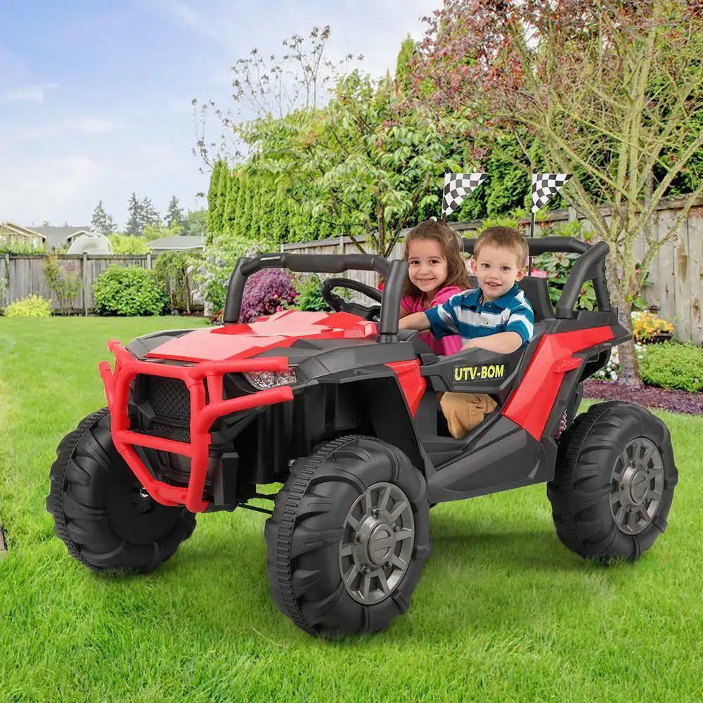 Battery Operated Kids SUV Ride-On Truck with MP3 Player, Bluetooth, LED Lights, and 3 Speed Options - Image 8