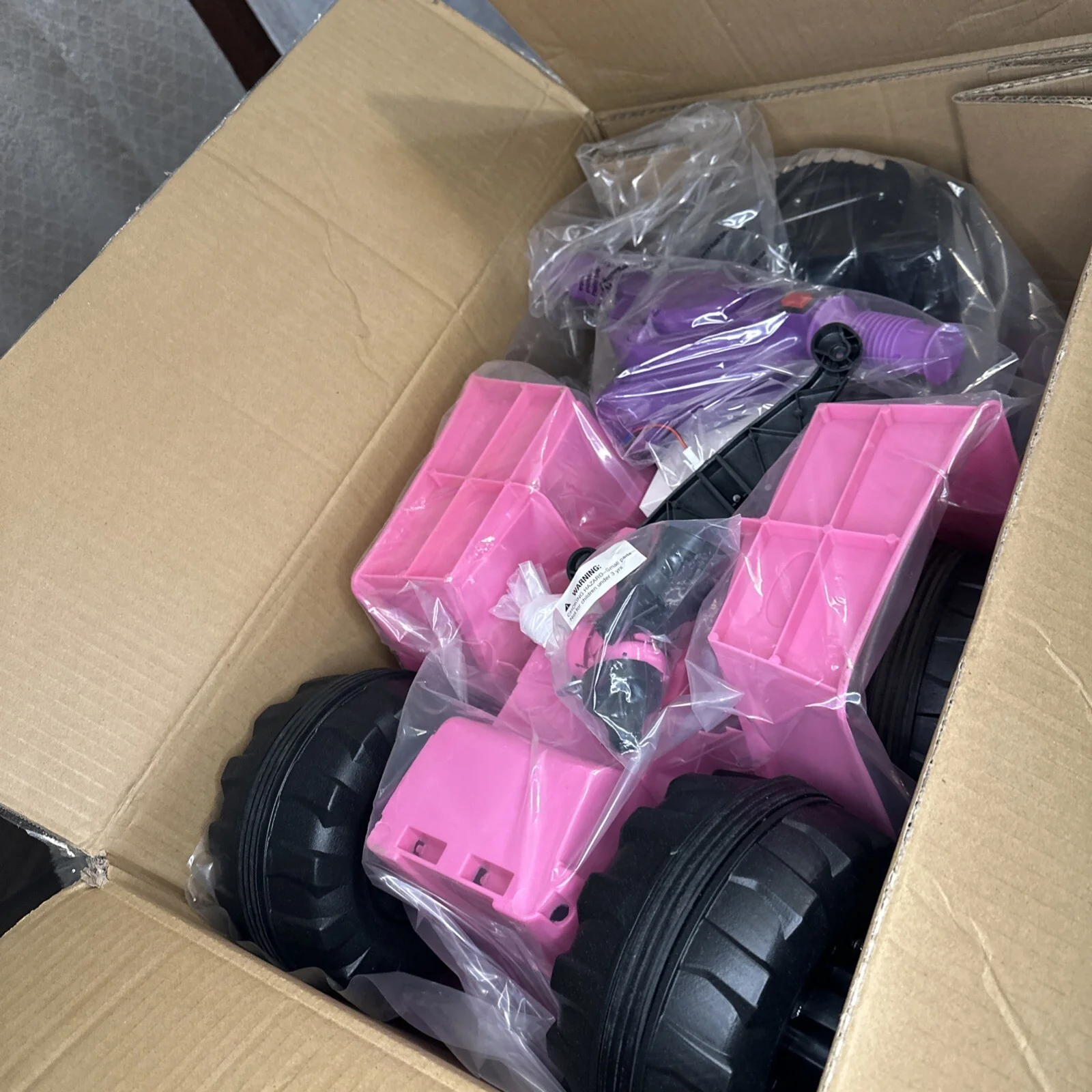 Electric Battery-Powered Pink 4-Wheeler ATV Ride-On Toy for Kids - Image 10