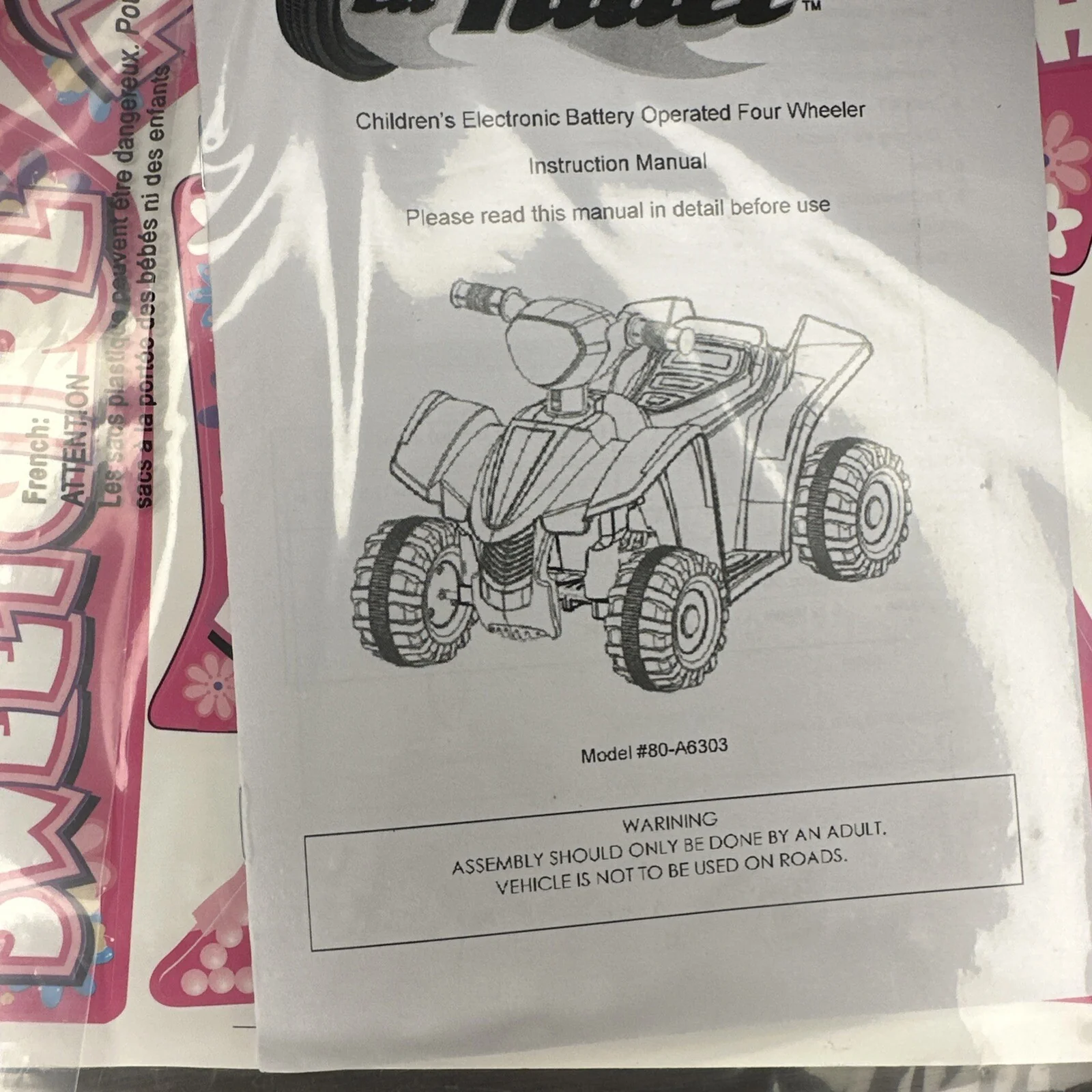 Electric Battery-Powered Pink 4-Wheeler ATV Ride-On Toy for Kids - Image 12