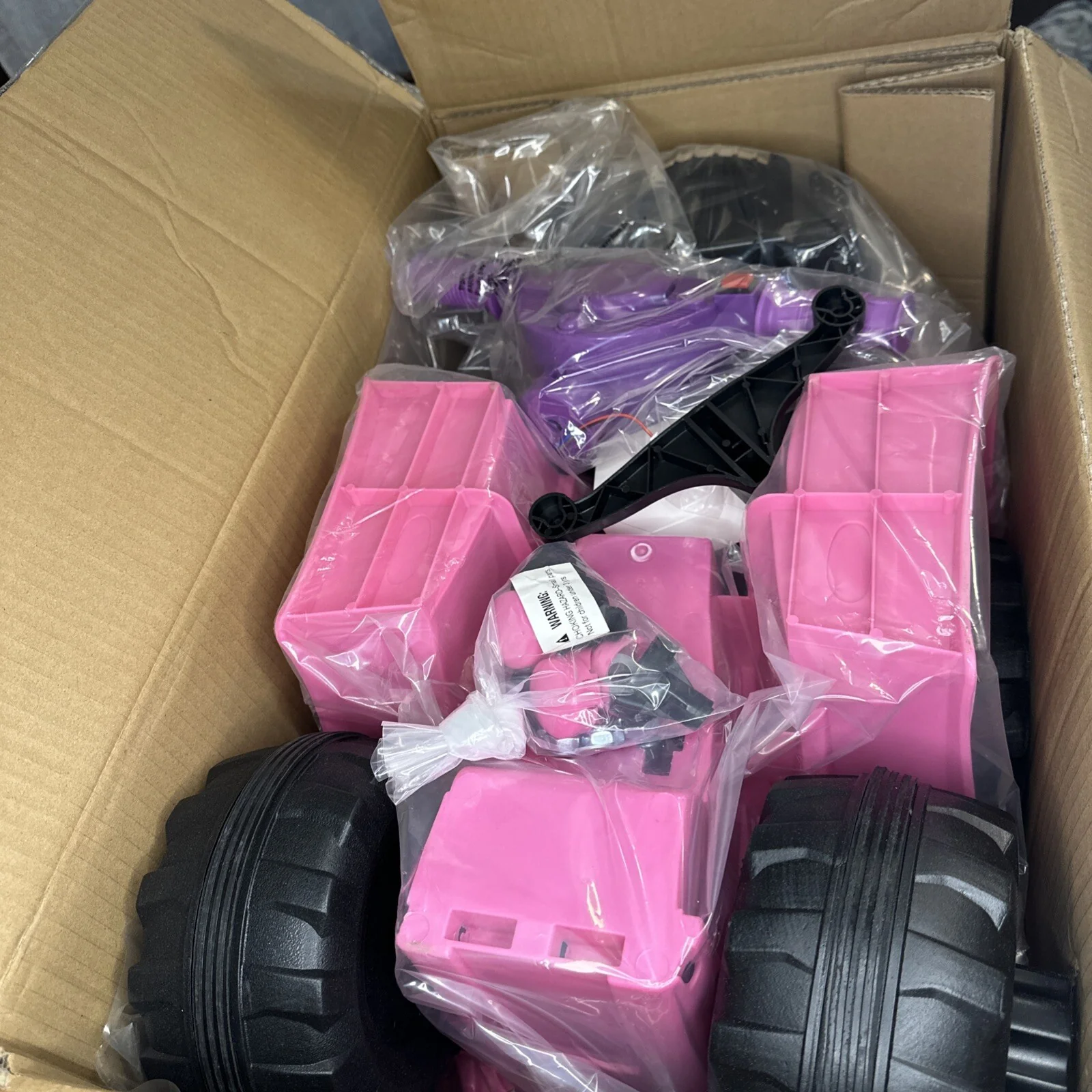 Electric Battery-Powered Pink 4-Wheeler ATV Ride-On Toy for Kids - Image 3